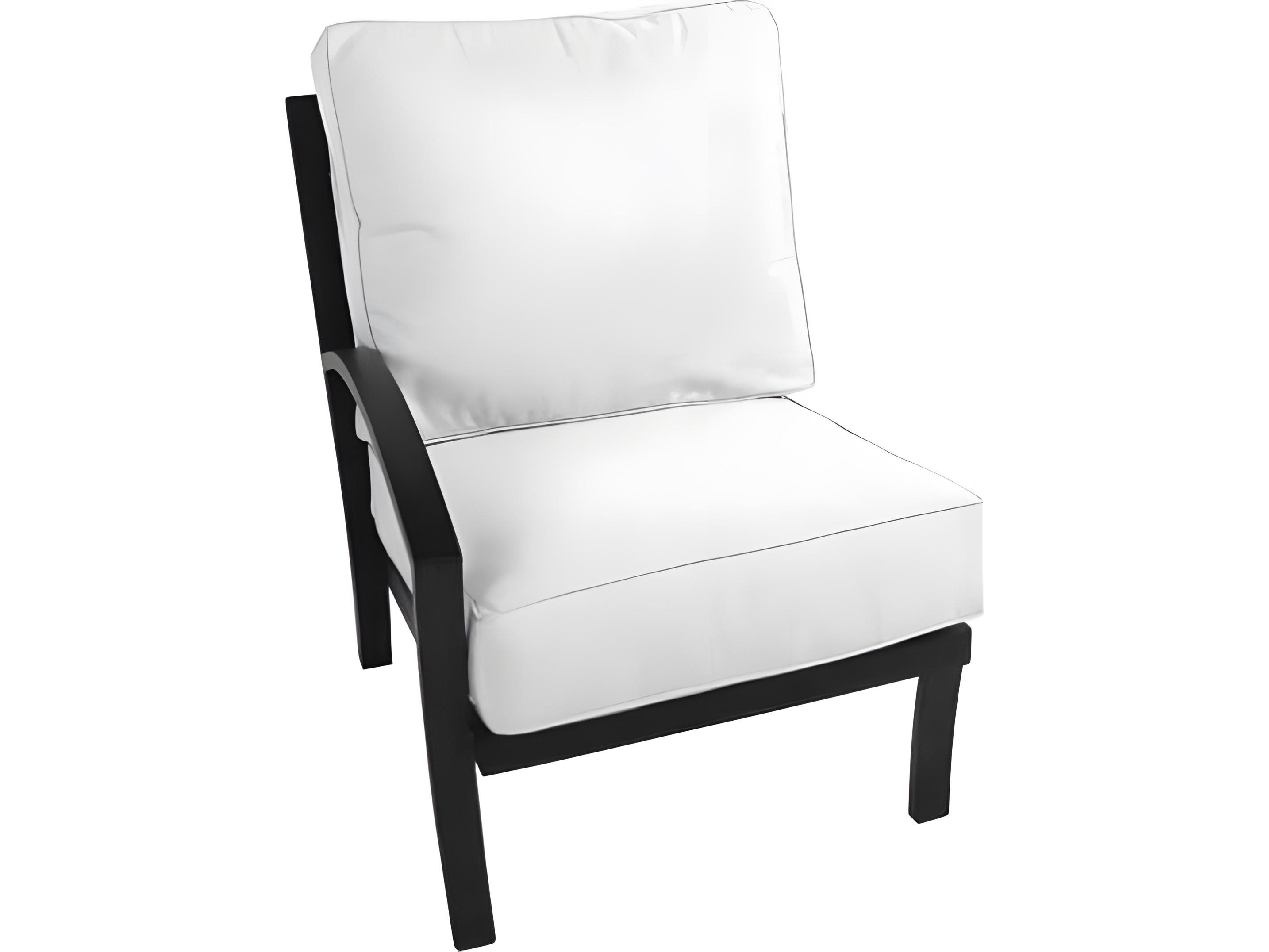 Meadowcraft Maddux Wrought Iron Left Arm Patio Lounge Chair