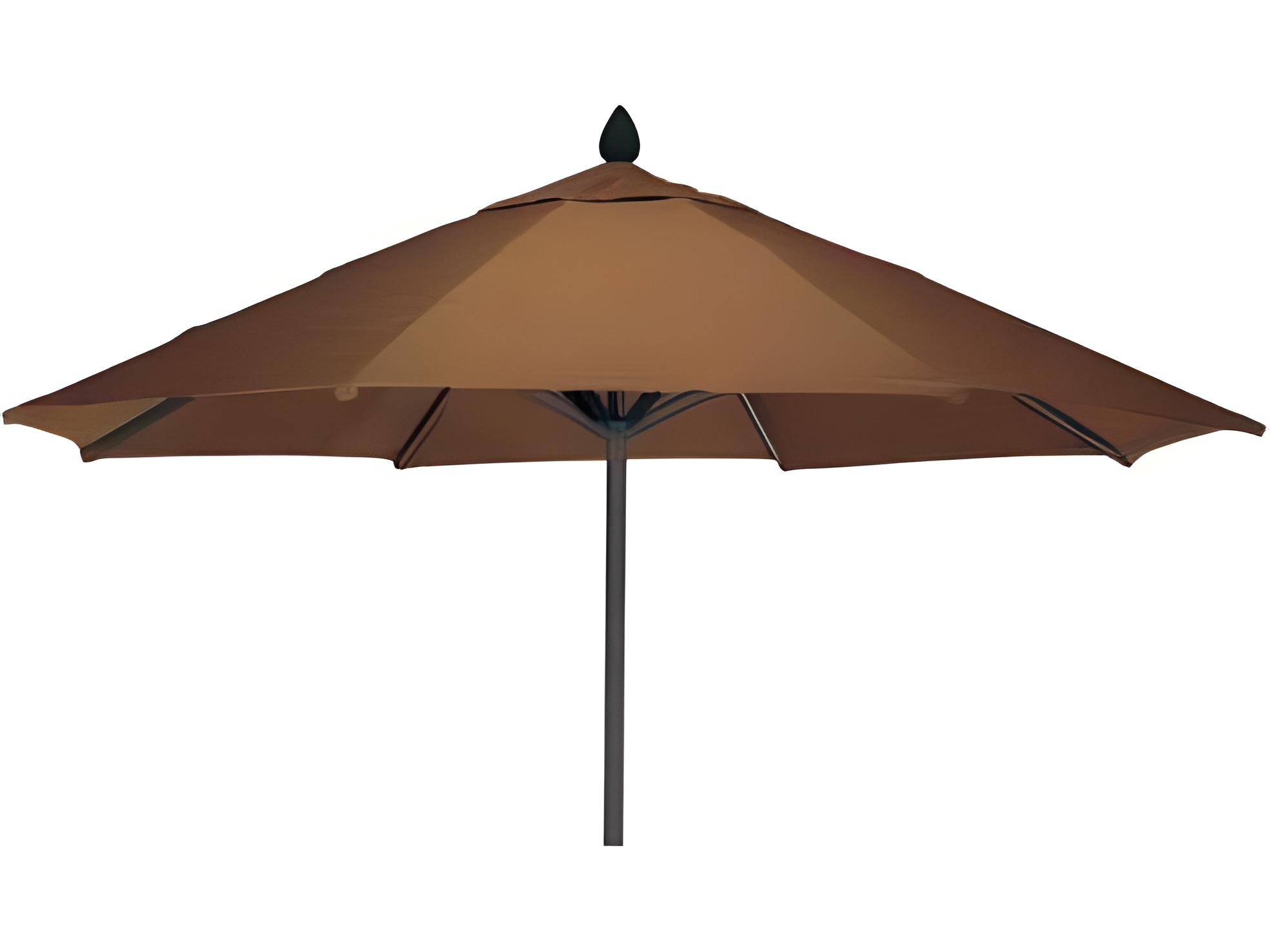 Meadowcraft Market Aluminum 9 Foot Octagon Collar Tilt Patio Umbrella