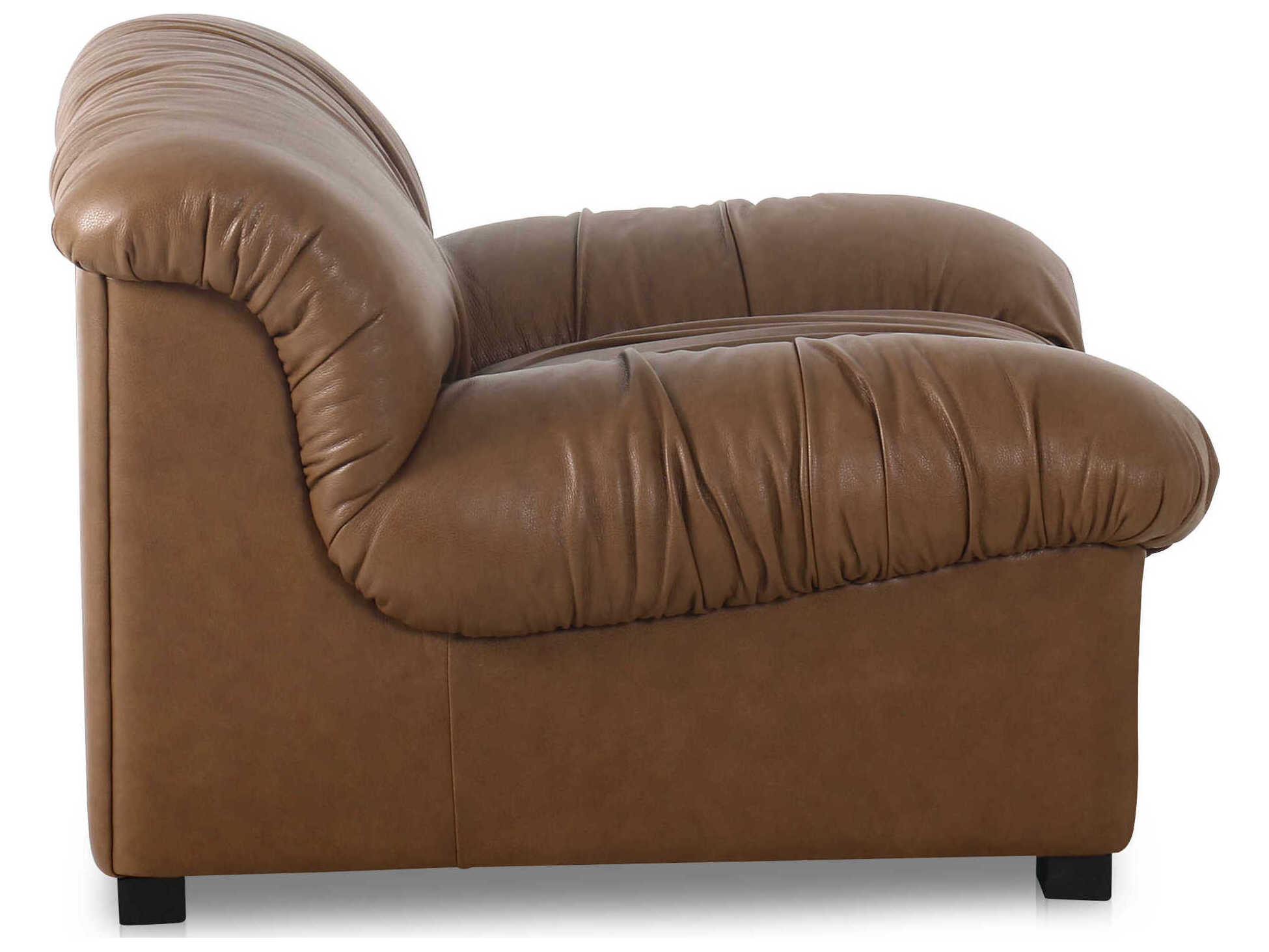 Moe's Home Halston Brown Leather Accent Chair