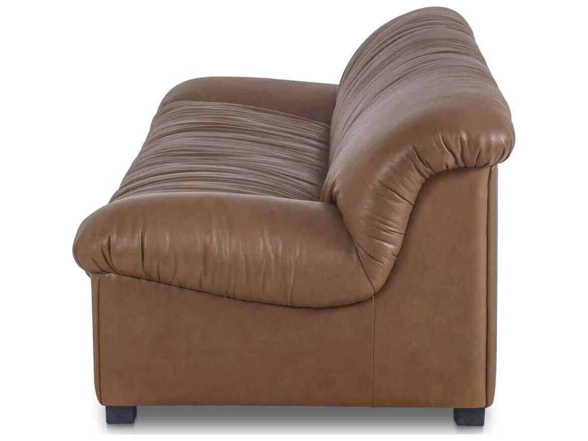 Moe's Home Halston Brown Leather Sofa