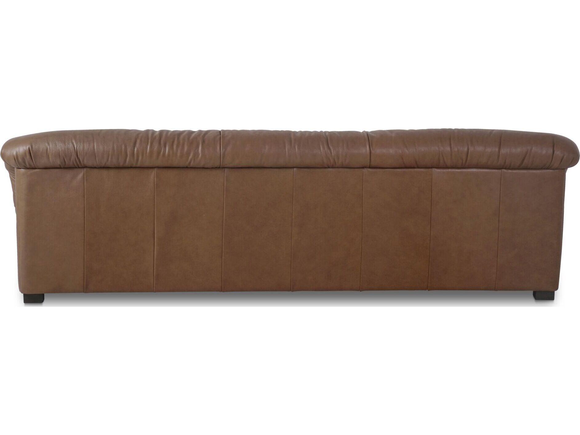 Moe's Home Halston Brown Leather Sofa