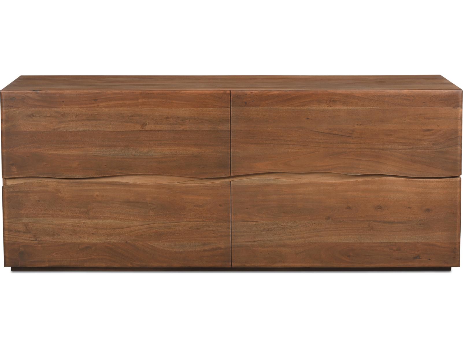 Moe's Home Watson 4-Drawers Acacia Wood Double Dresser