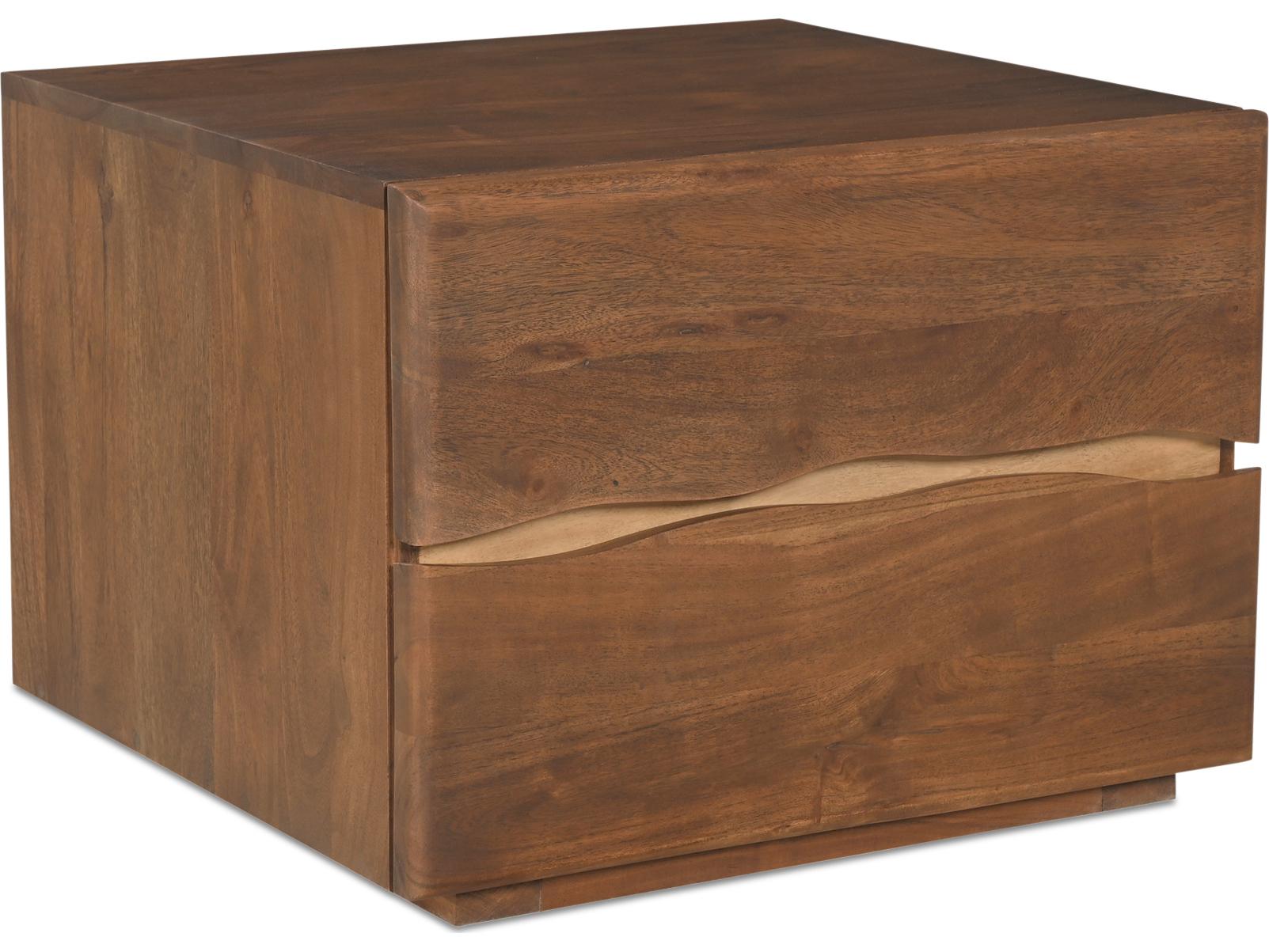 Moe's Home Watson 2-Drawers Acacia Wood Nightstand