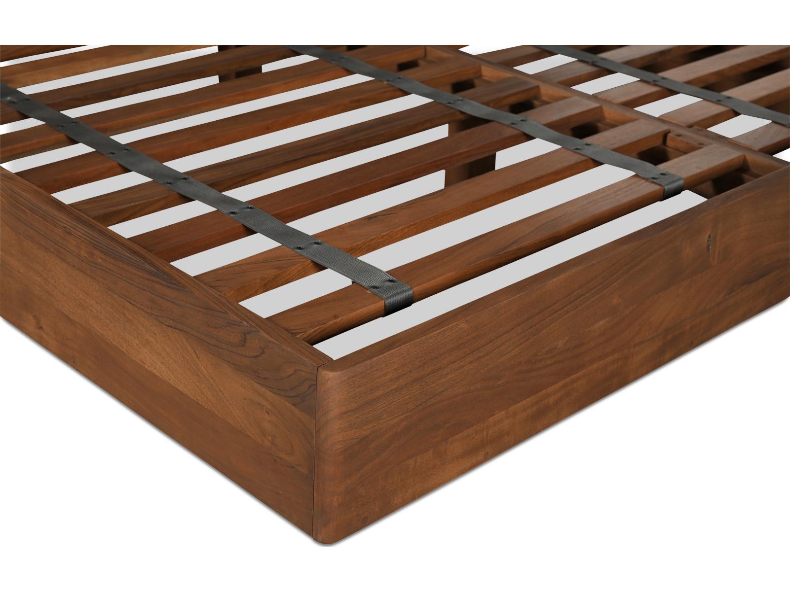 Moe's Home Watson Brown Acacia Wood King Platform Bed