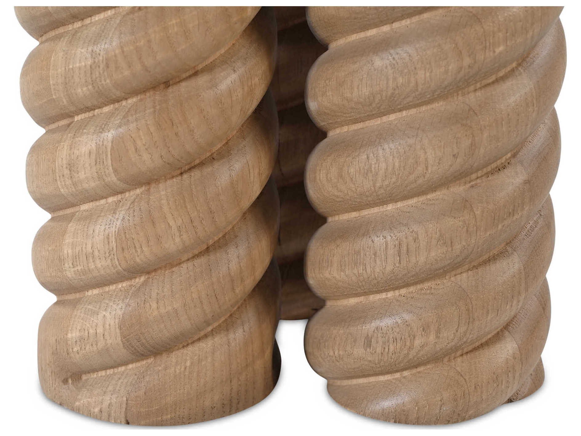 Moe's Home Treccia Round Wood Natural End Table