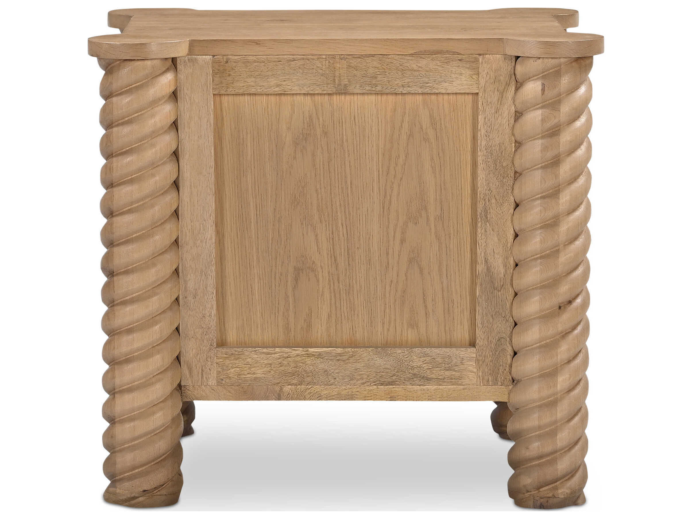 Moe's Home Treccia 2-Drawers Oak Wood Nightstand
