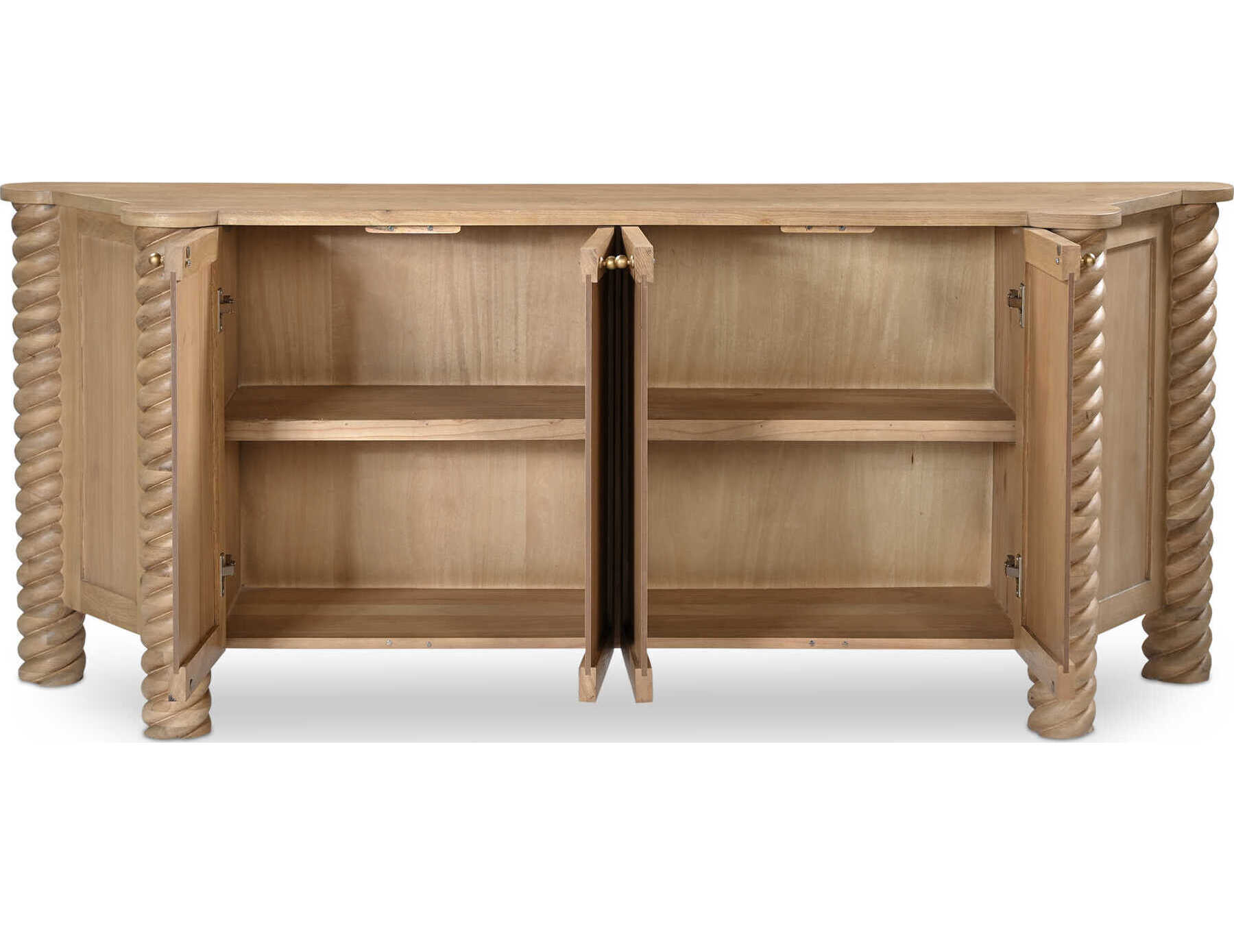 Moe's Home Treccia 76" Oak Wood Natural Sideboard