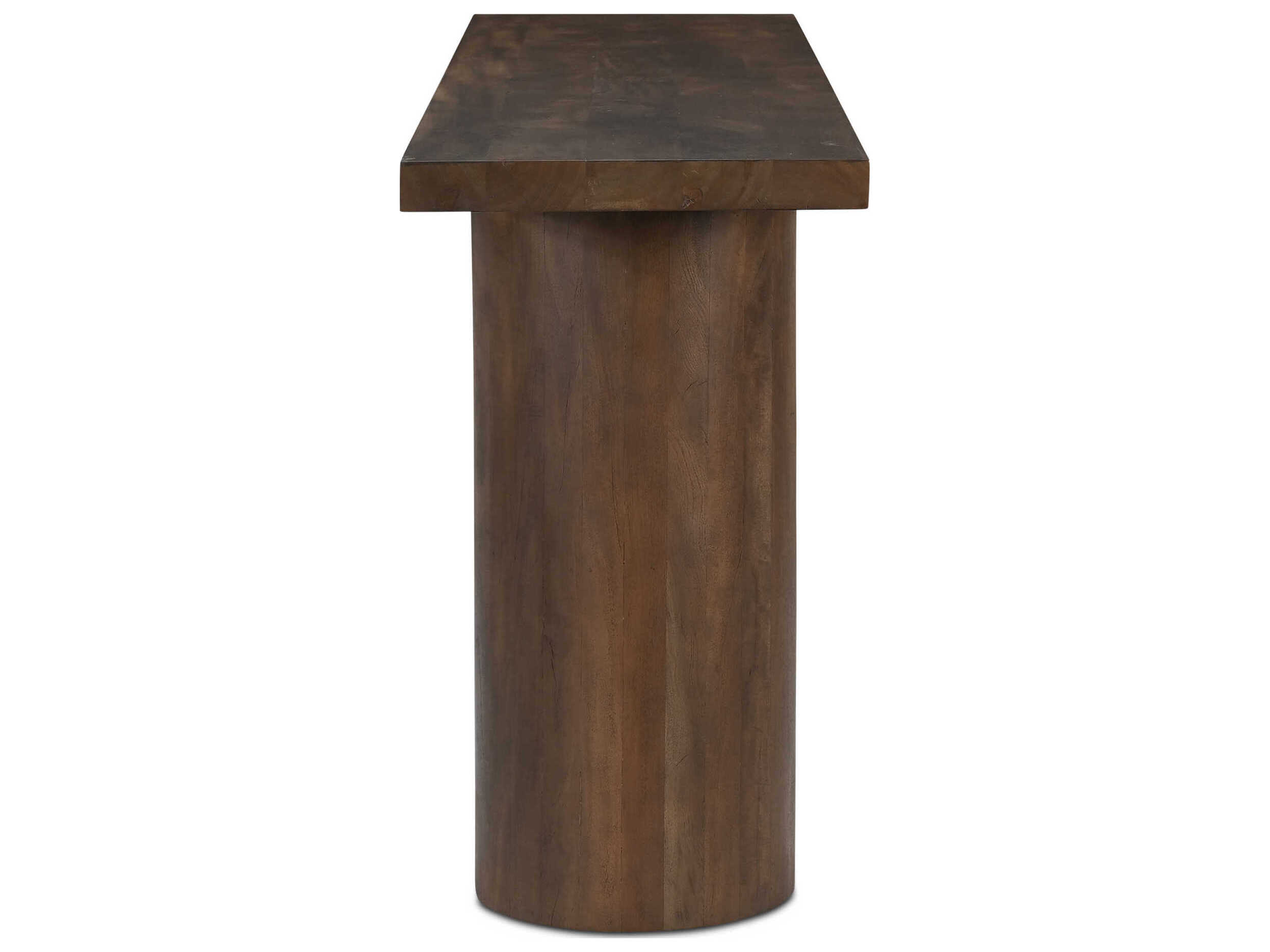 Moe's Home Hadley Rectangular Wood Warm Brown Neem Console Table