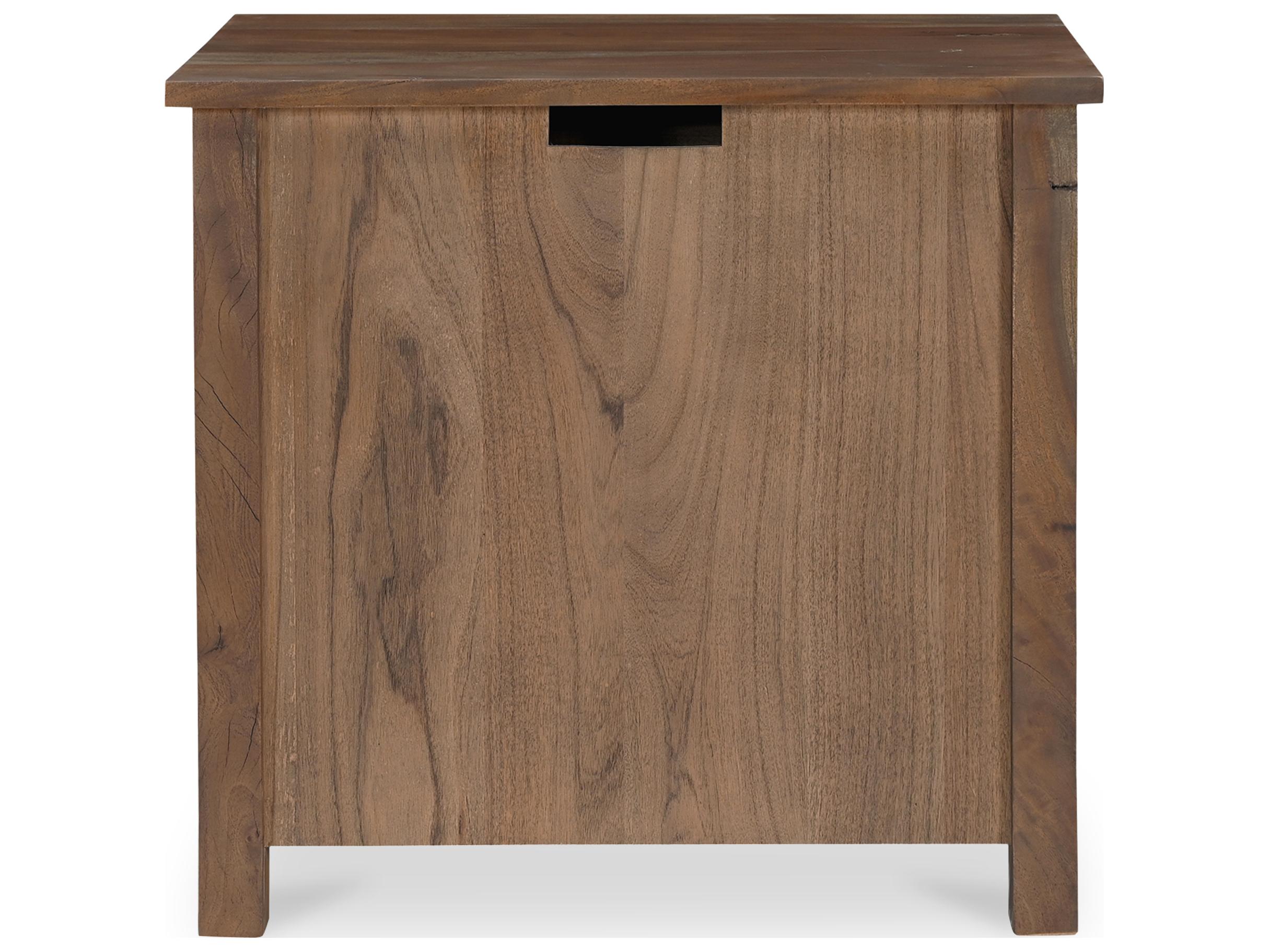 Moe's Home Gene 1-Drawer Acacia Wood Nightstand