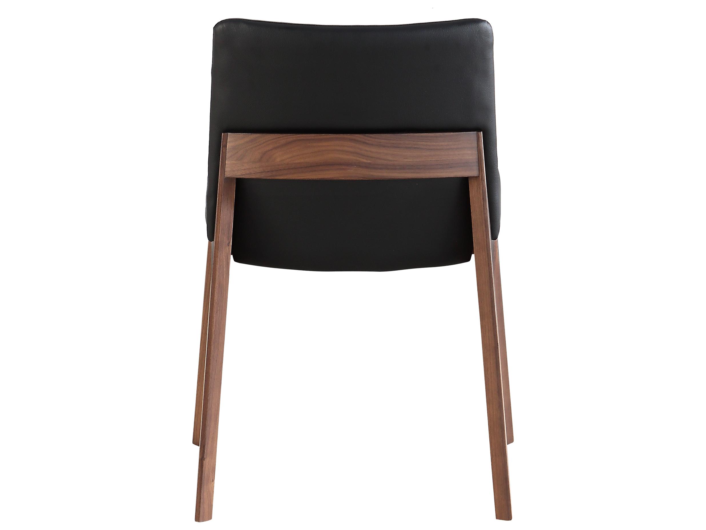 Moe's Home Deco Walnut Wood Brown Side Dining Chair - Set of Two