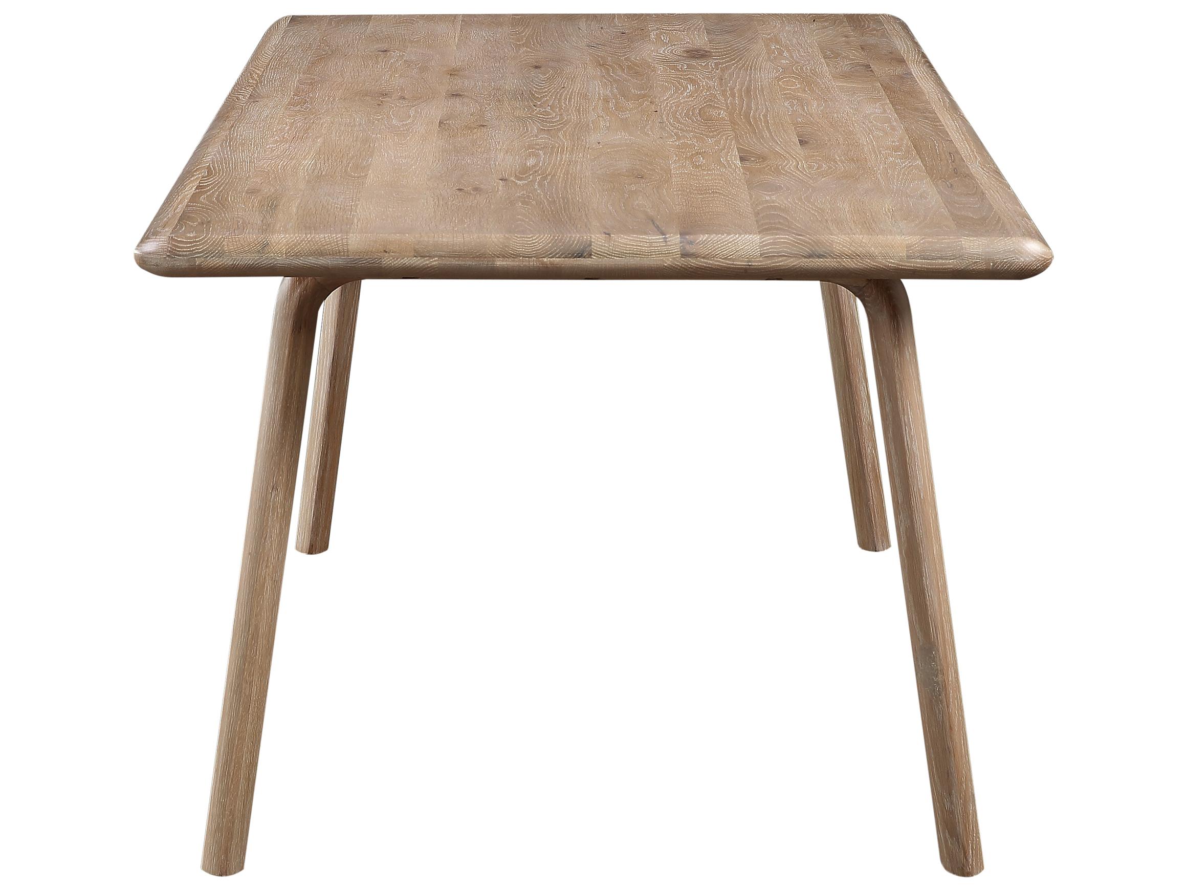 Moe's Home Rectangular Wood Natural White Oak Dining Table