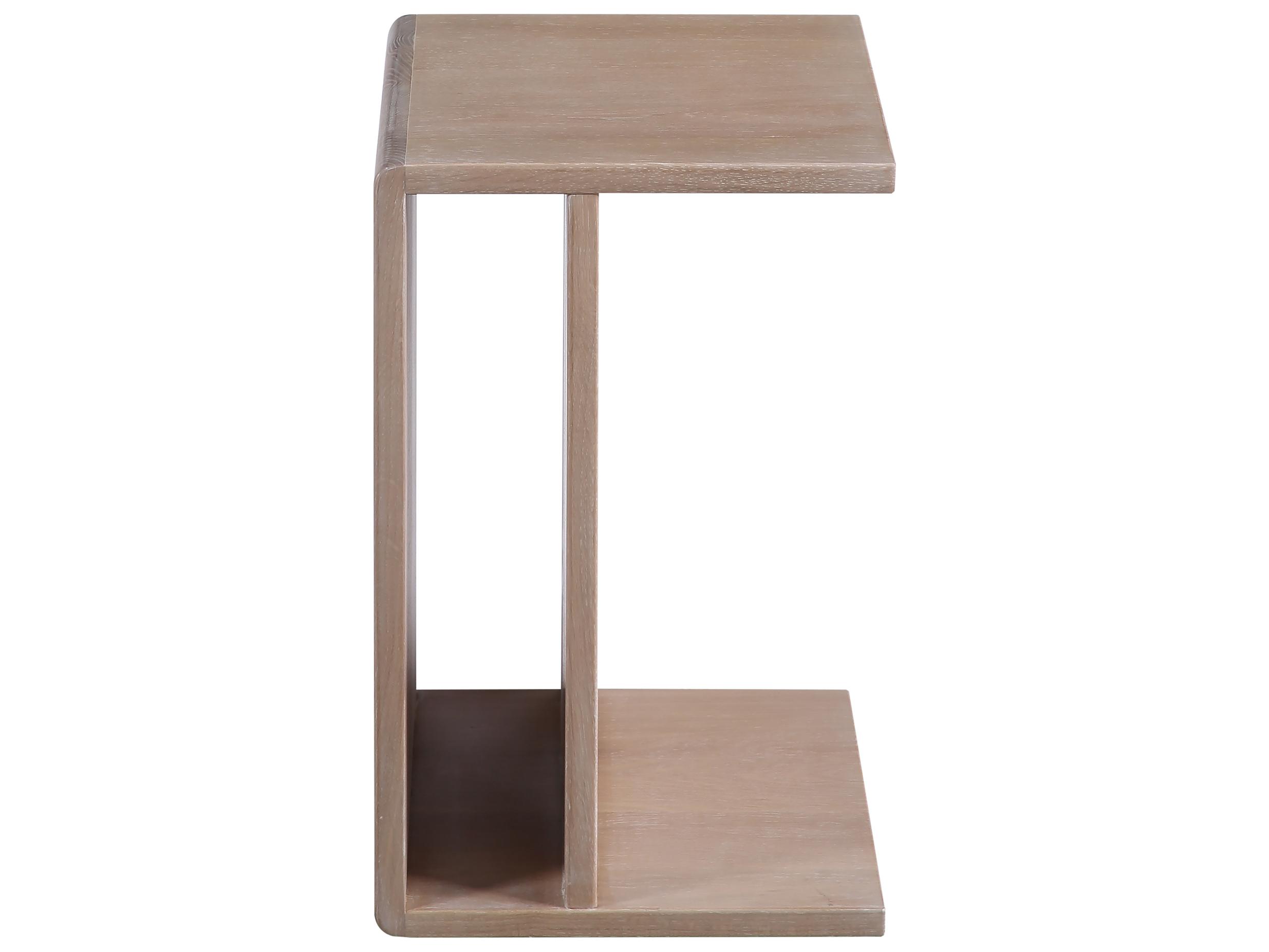 Moe's Home Rectangular Wood White Wash End Table