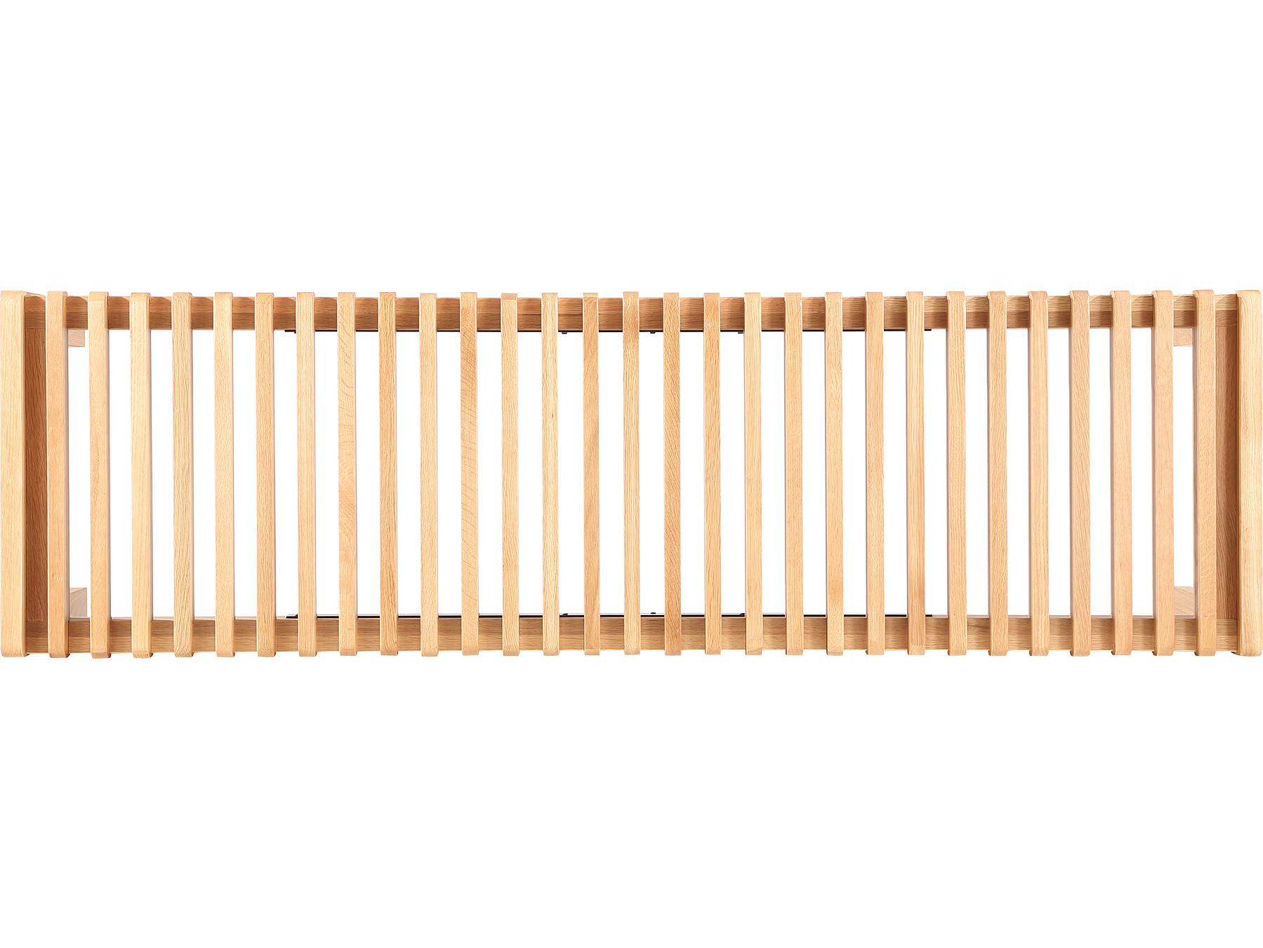 Moe's Home Rohe Natural Oak Brown Accent Bench