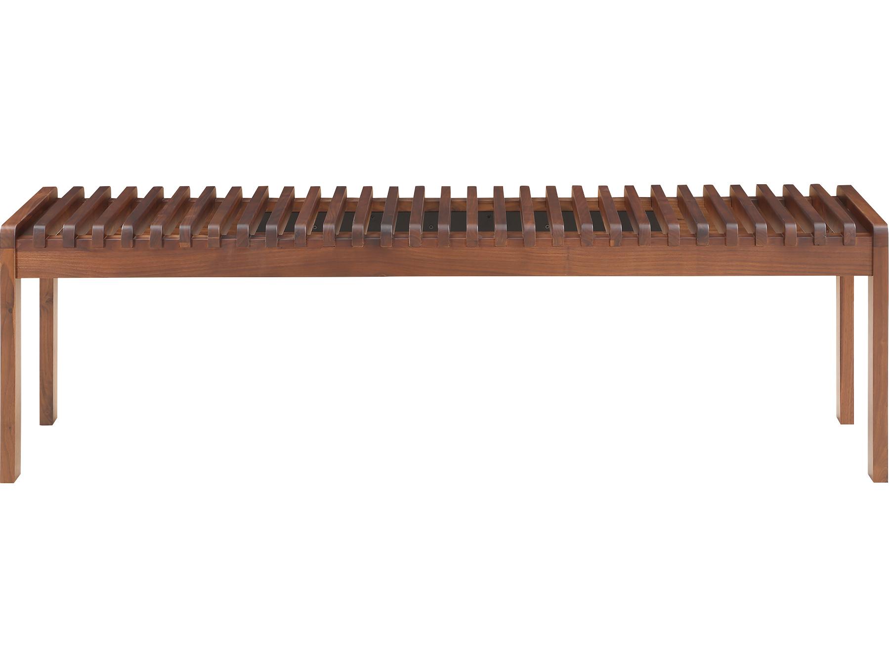 Moe's Home Rohe Natural Walnut Brown Accent Bench