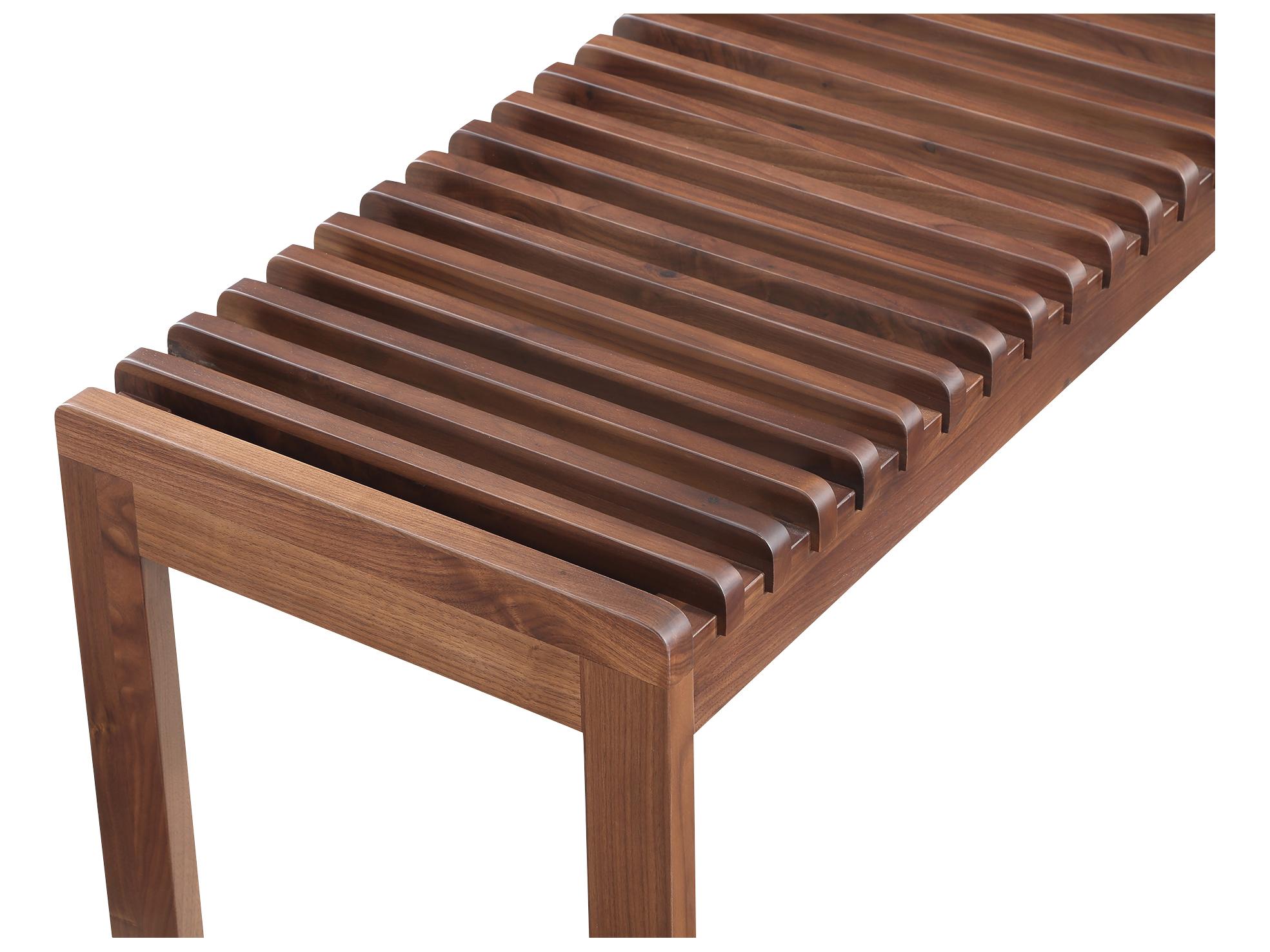 Moe's Home Rohe Natural Walnut Brown Accent Bench