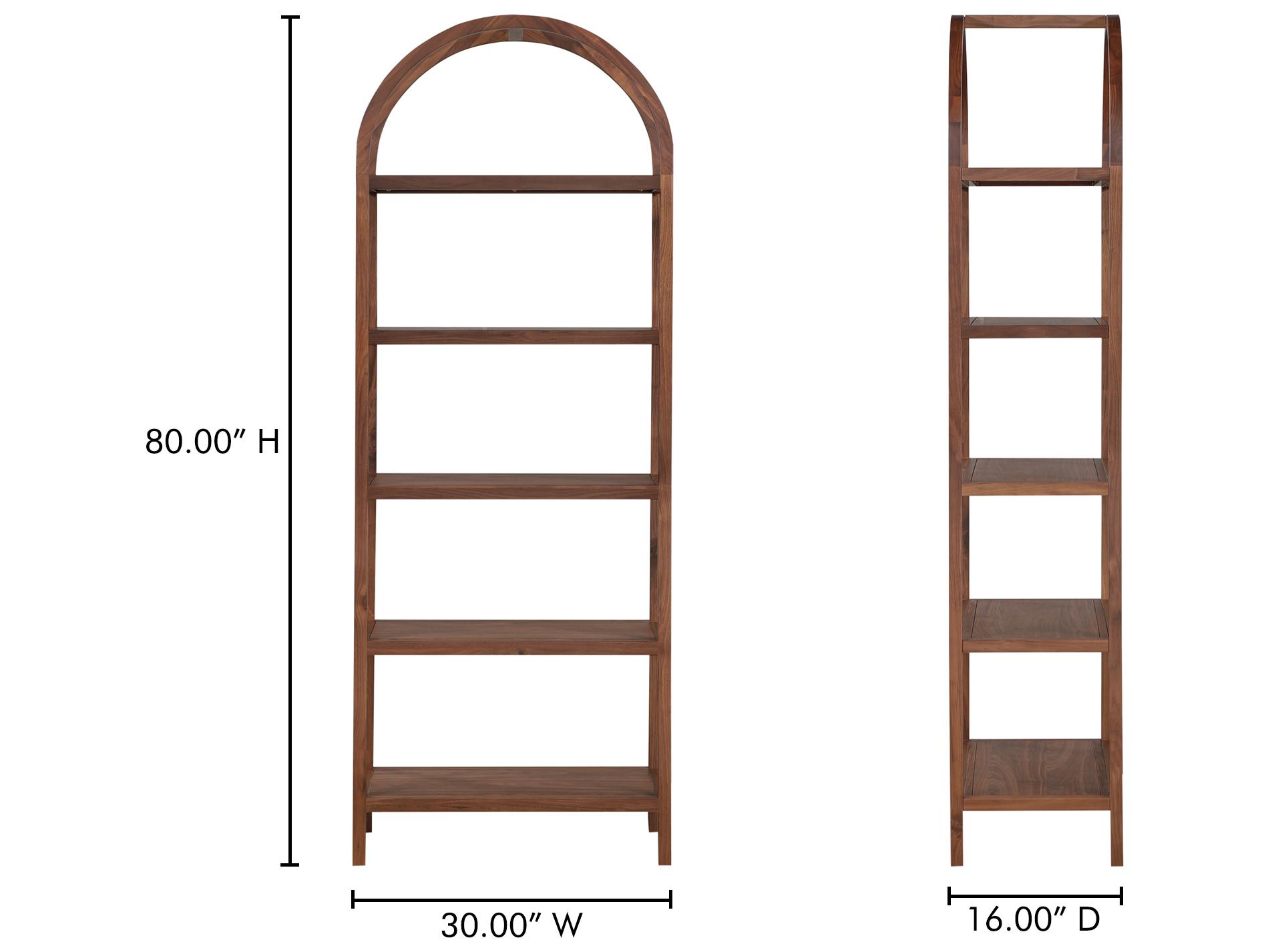 Moe's Home Eero Walnut Bookcase