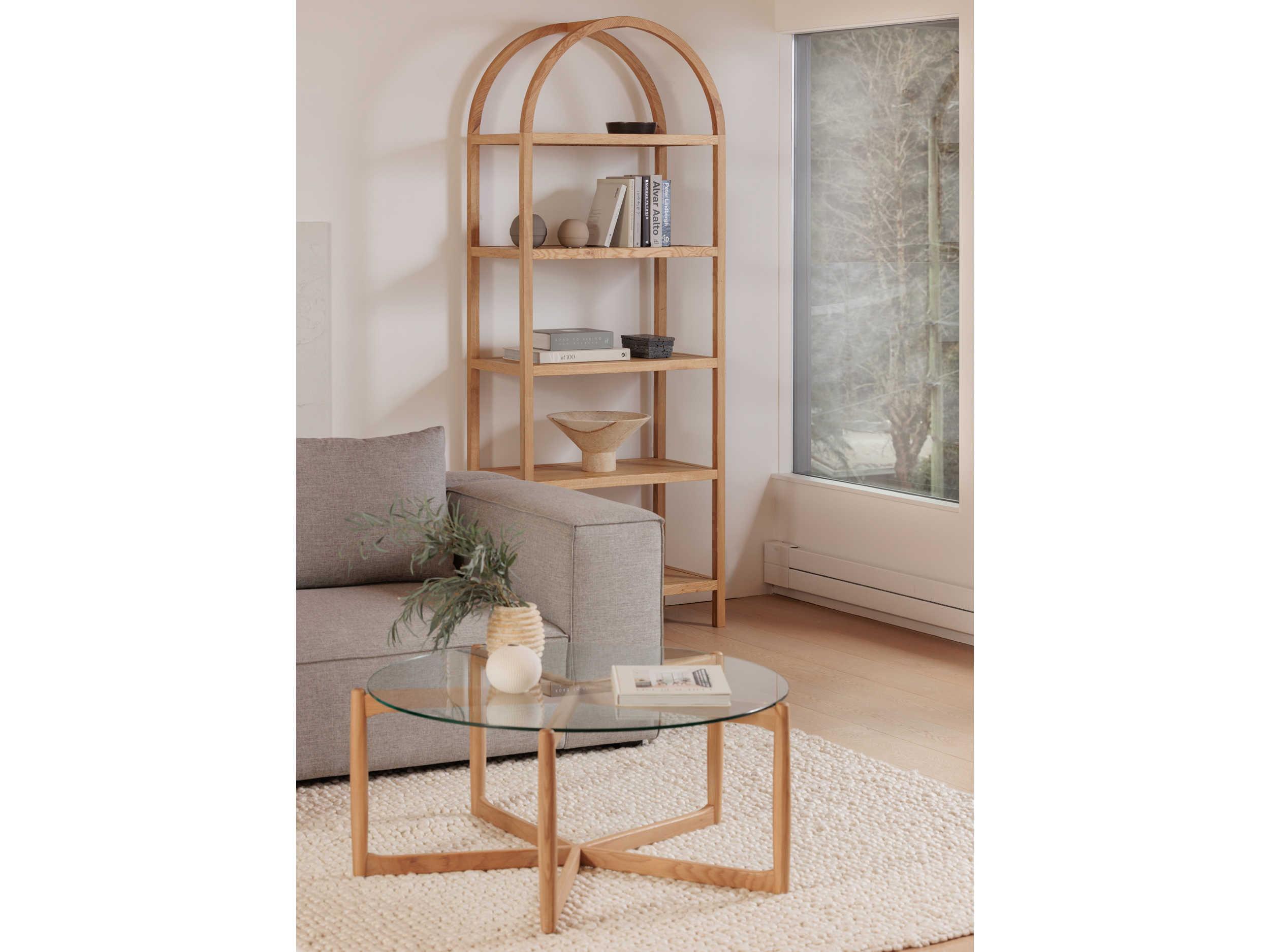 Moe's Home Natural Bookcase