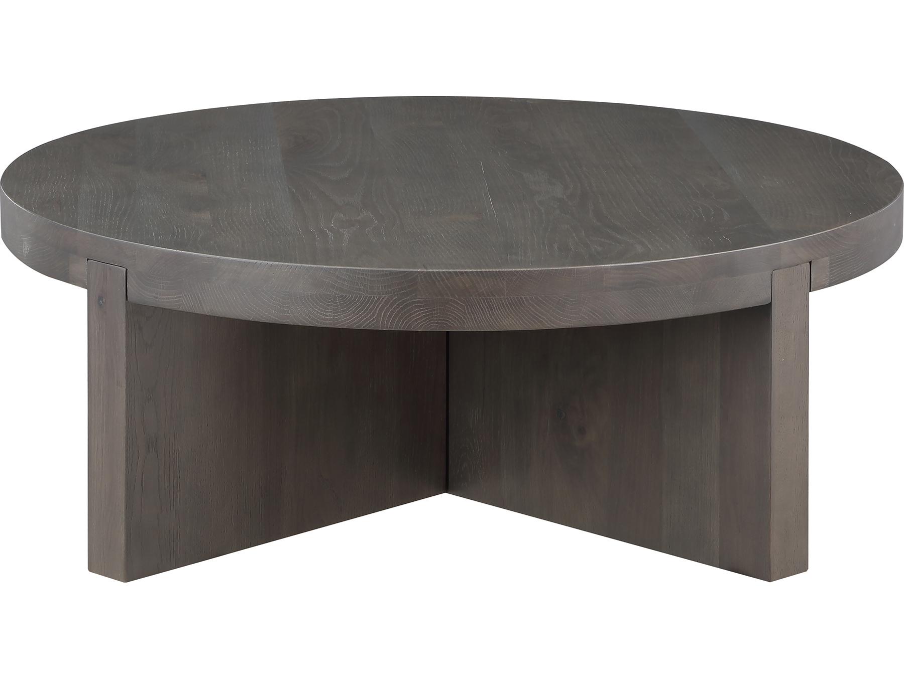 Moe's Home Folke Round Wood Brown Coffee Table