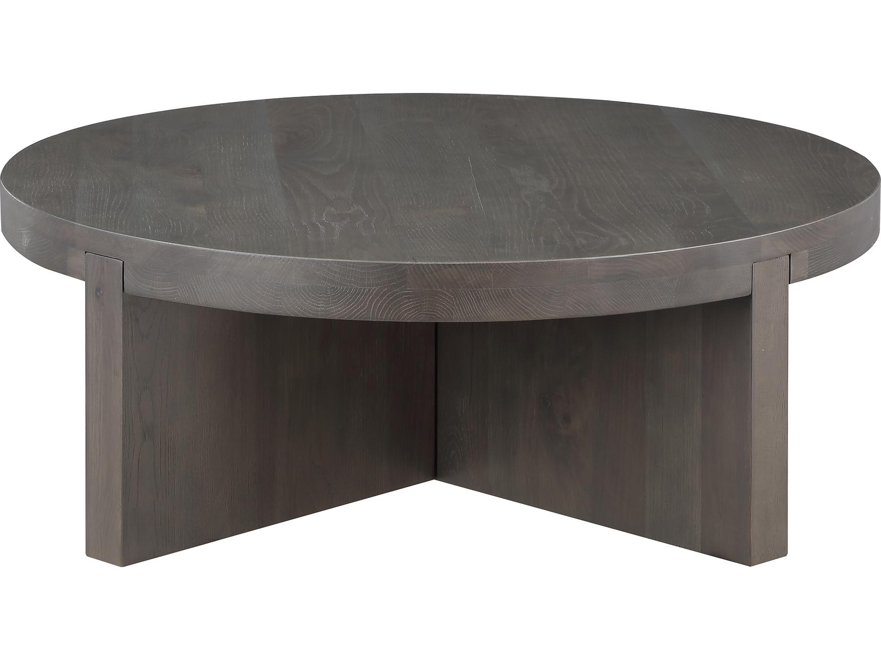 Moe's Home Folke Round Wood Brown Coffee Table