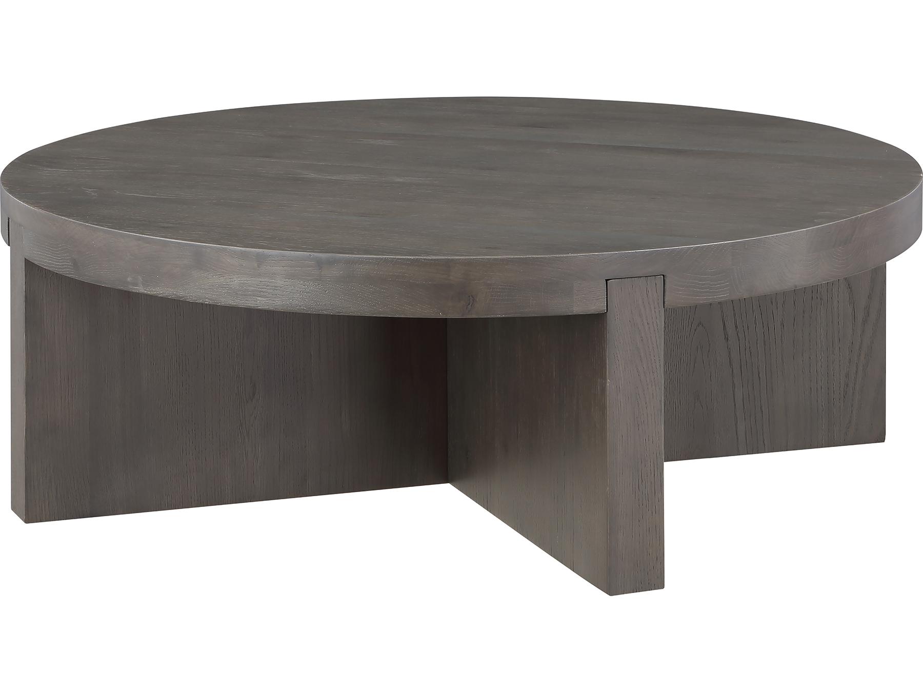 Moe's Home Folke Round Wood Brown Coffee Table