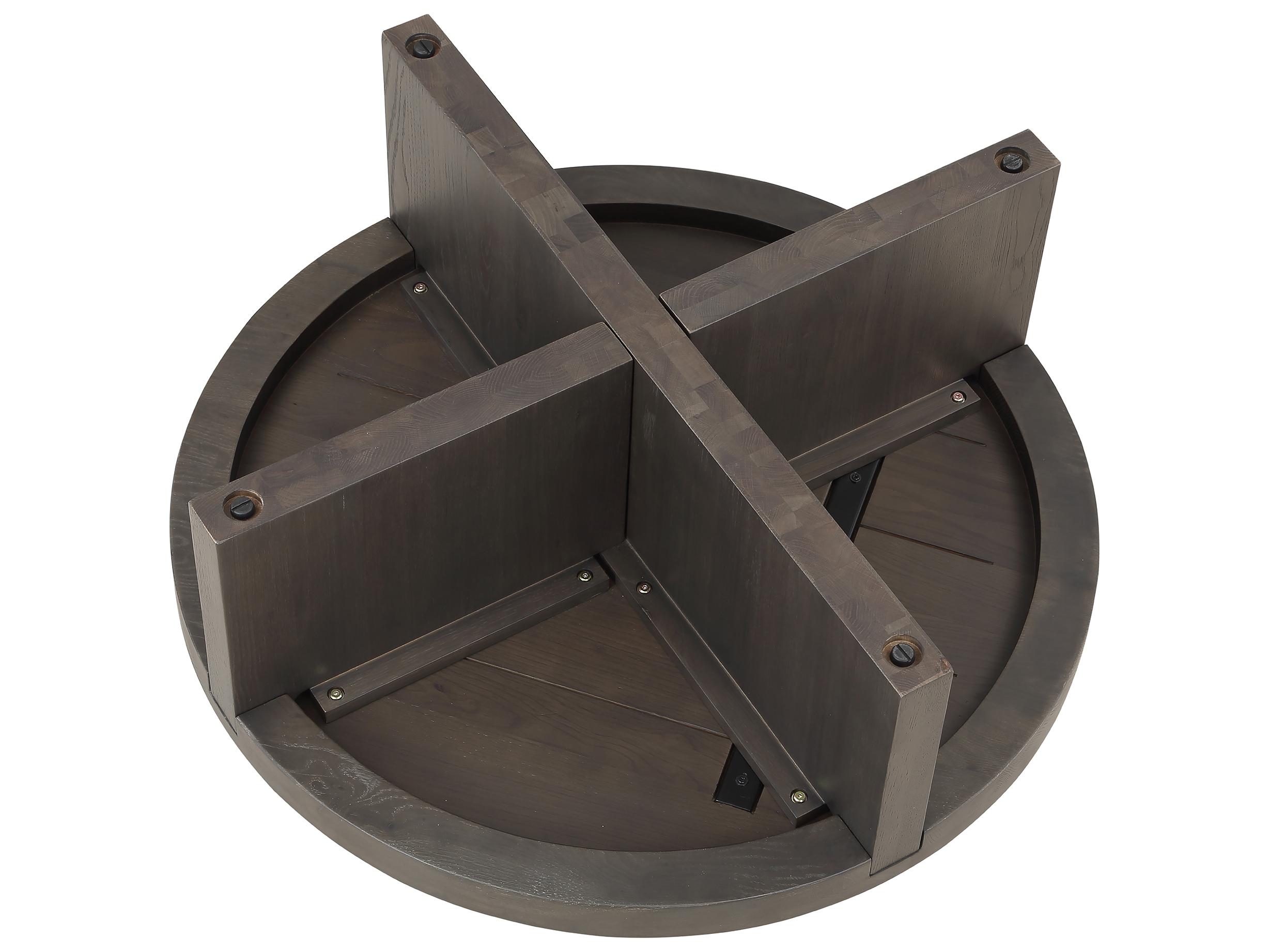 Moe's Home Folke Round Wood Brown Coffee Table