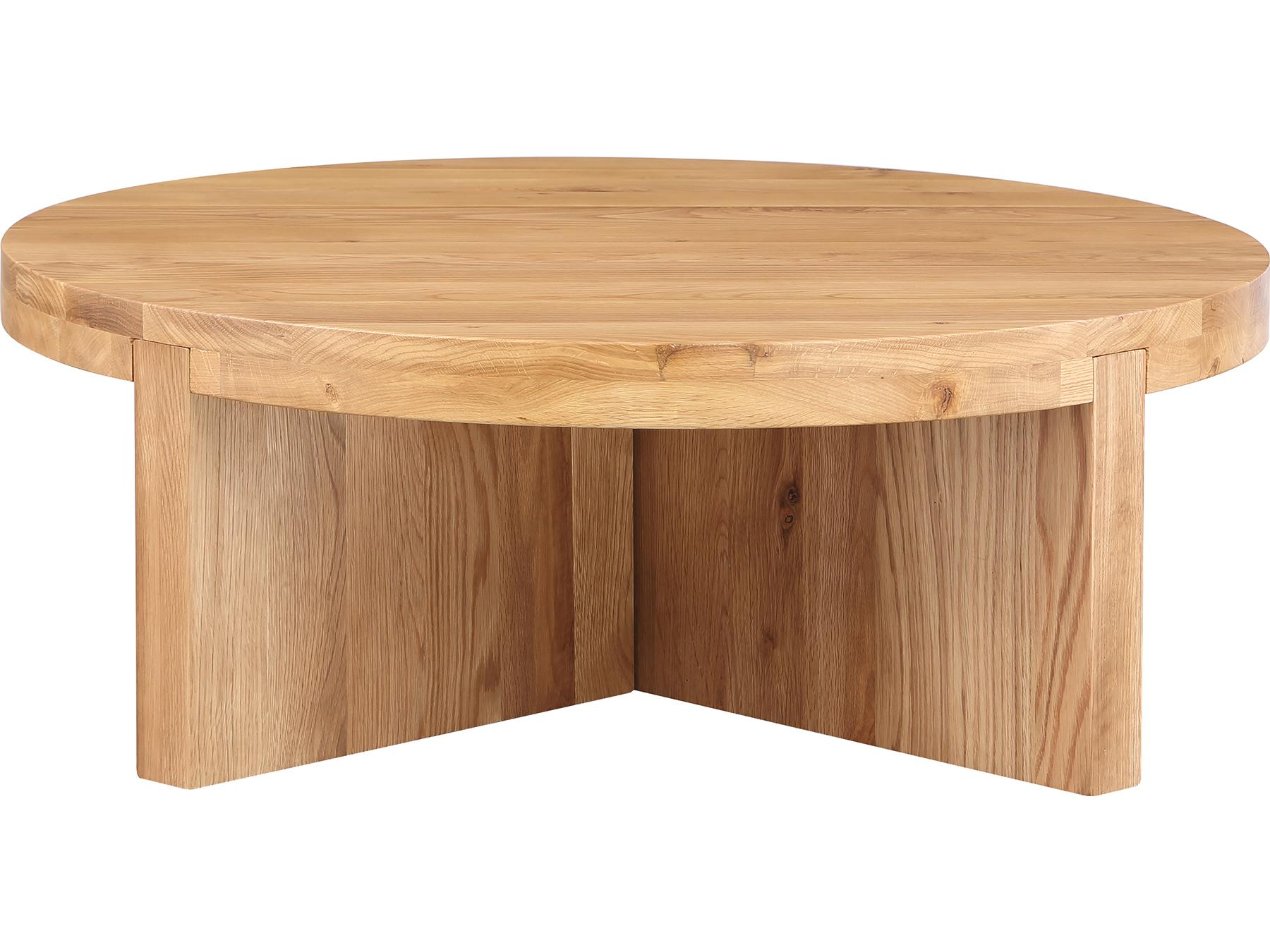 Moe's Home Folke Round Wood Natural Coffee Table