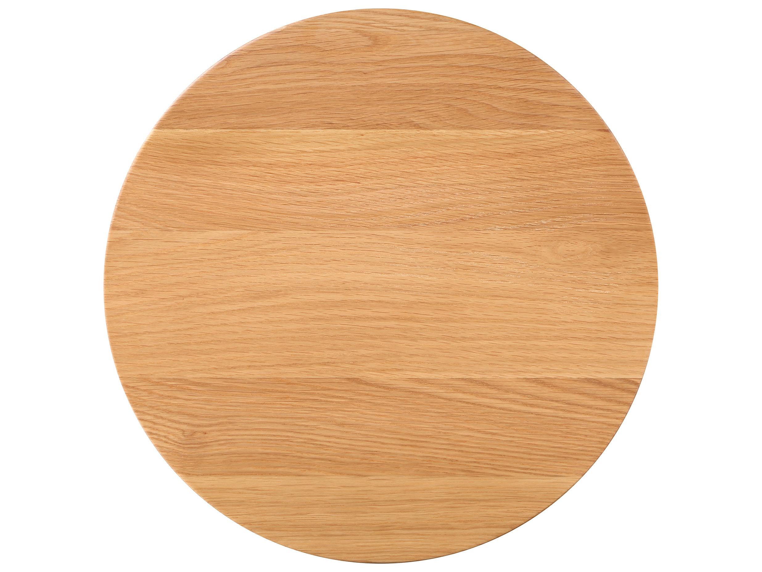 Moe's Home Grace Round Wood Natural Oak End Table