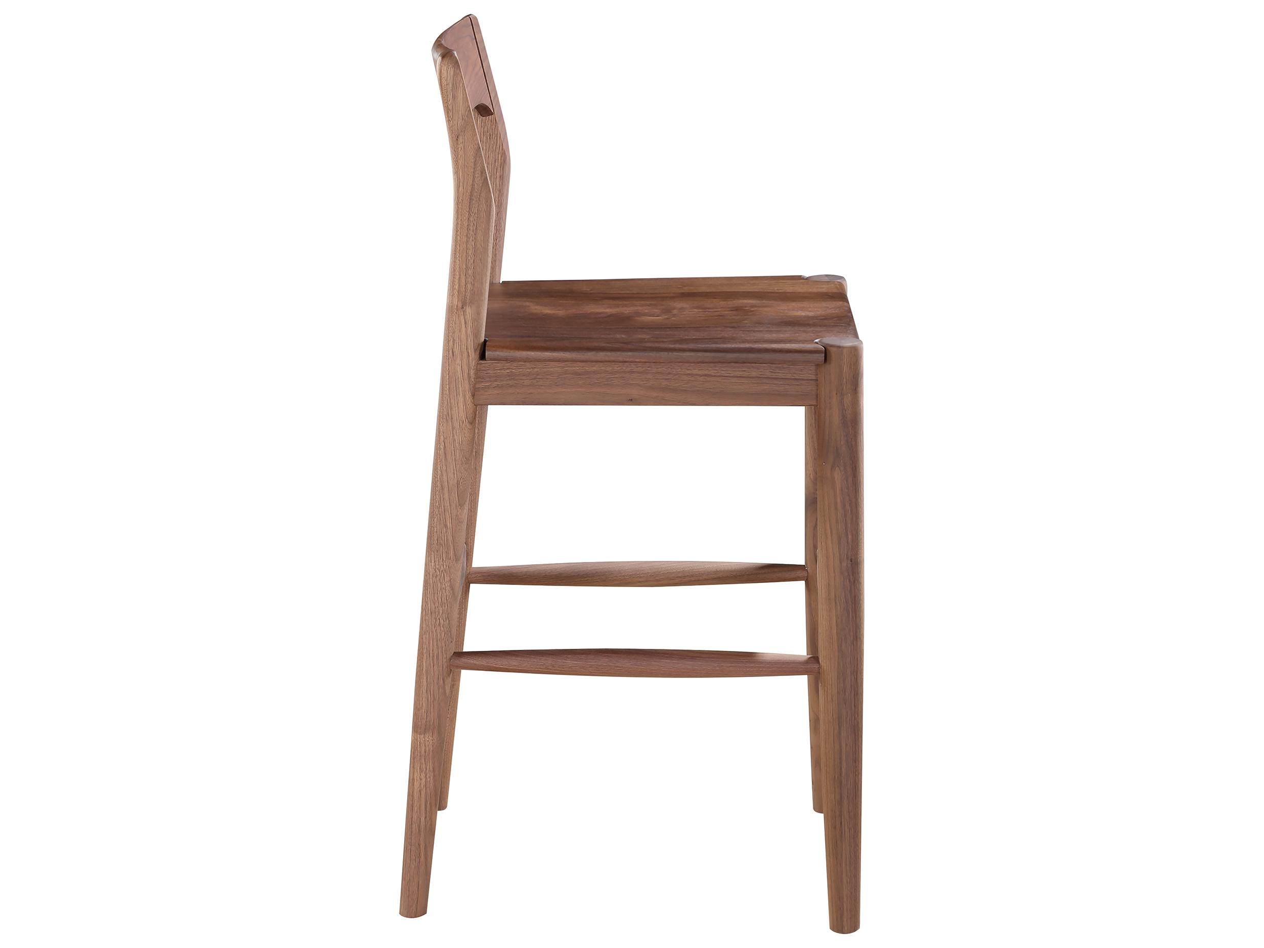 Moe's Home Owing Walnut Wood Counter Stool