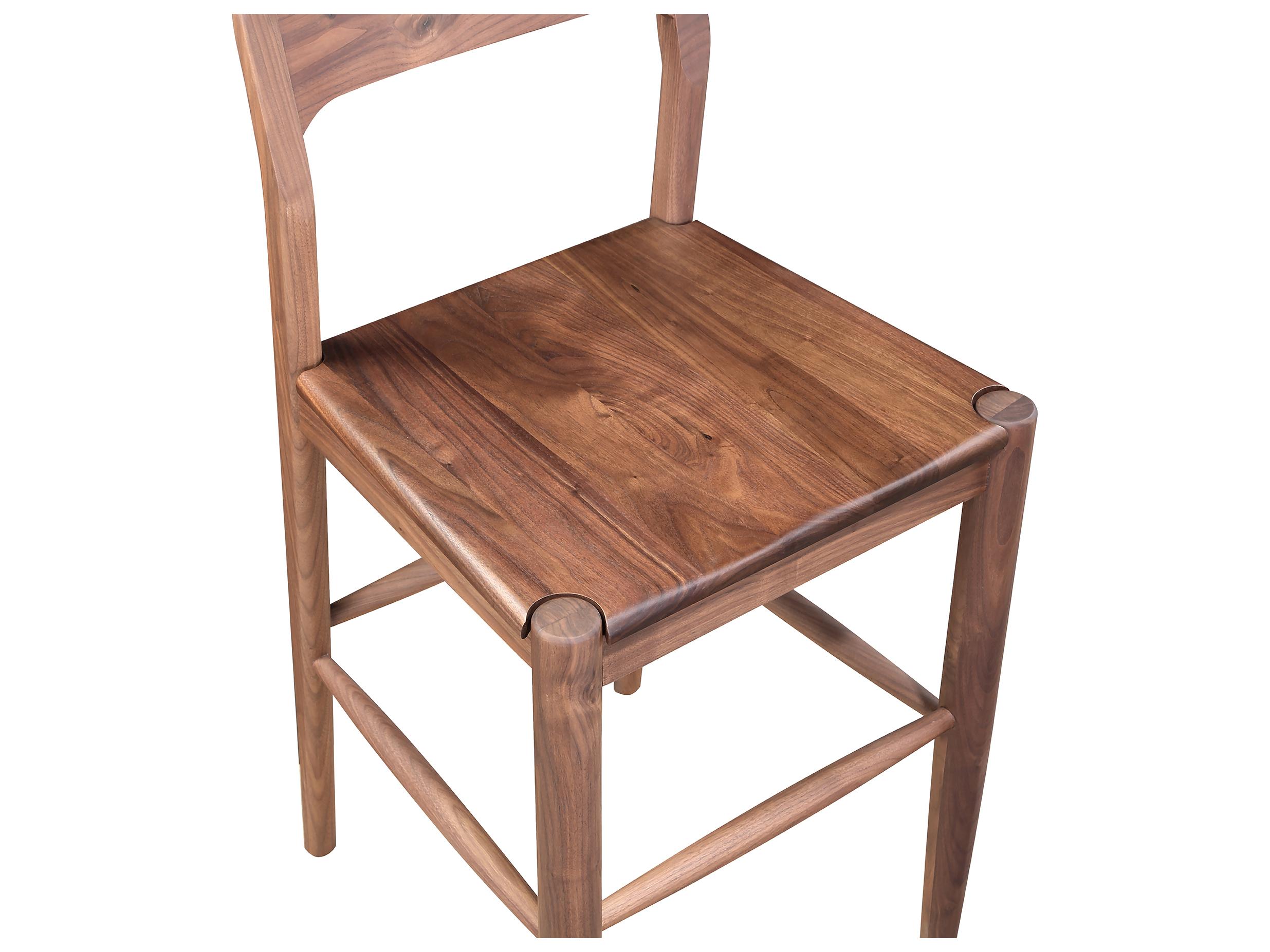 Moe's Home Owing Walnut Wood Counter Stool
