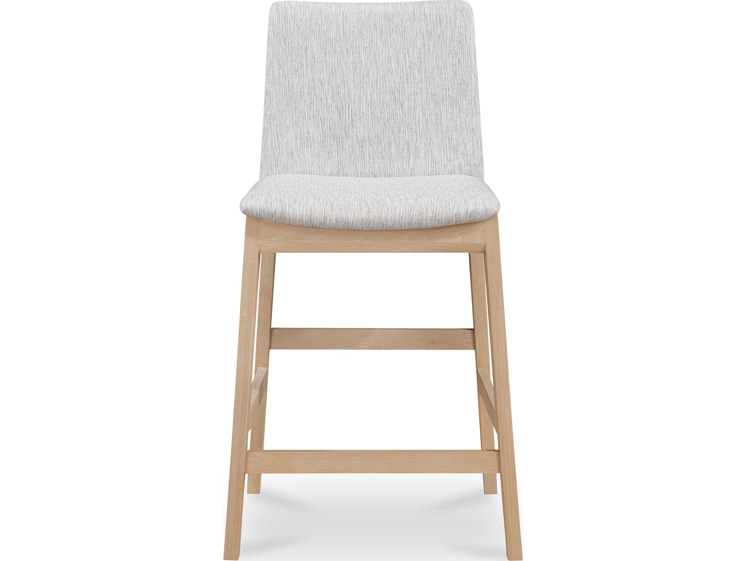 Moe's Home Deco Upholstered Oak Wood Counter Stool