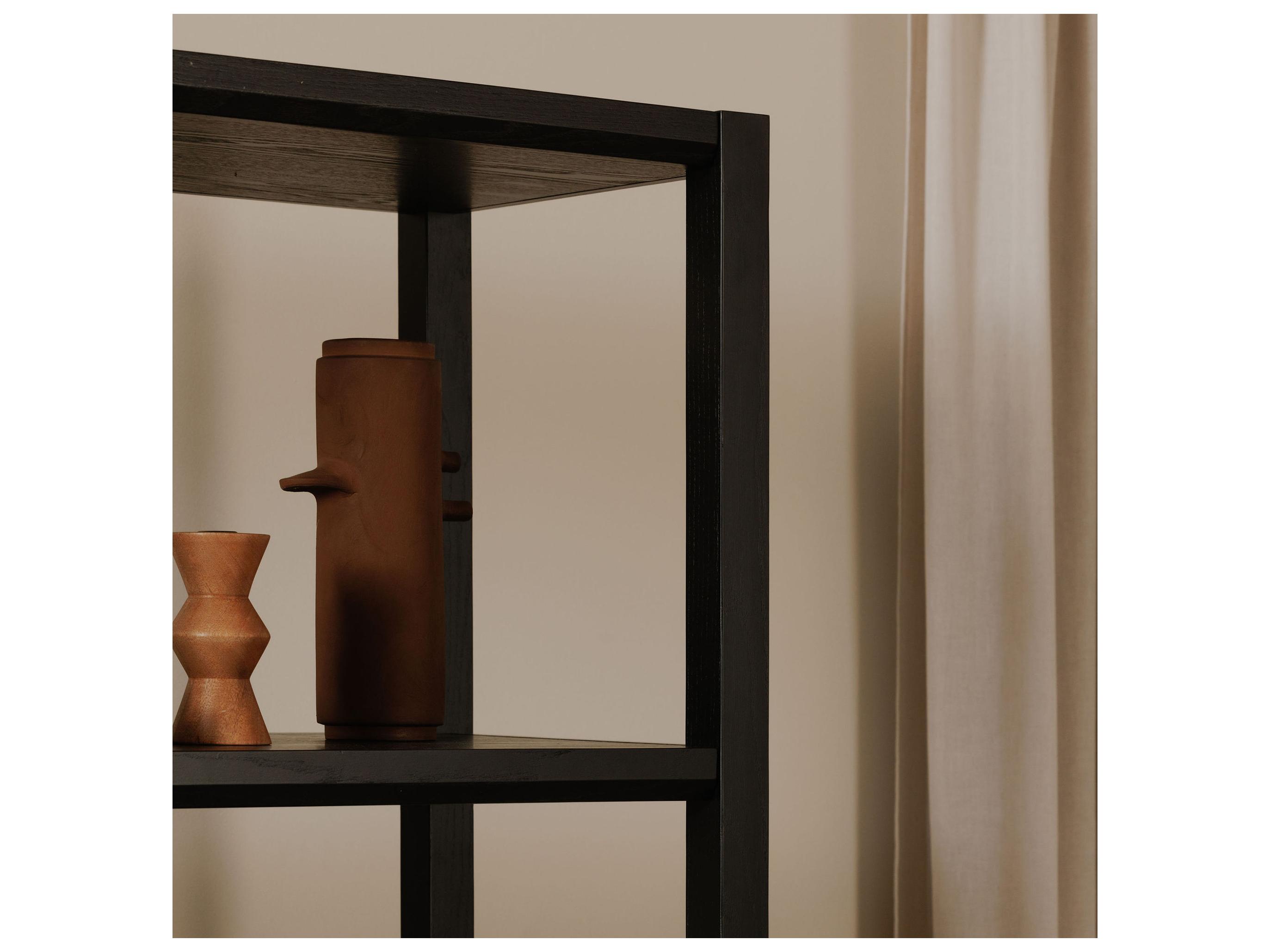 Moe's Home Nolan Black Bookcase