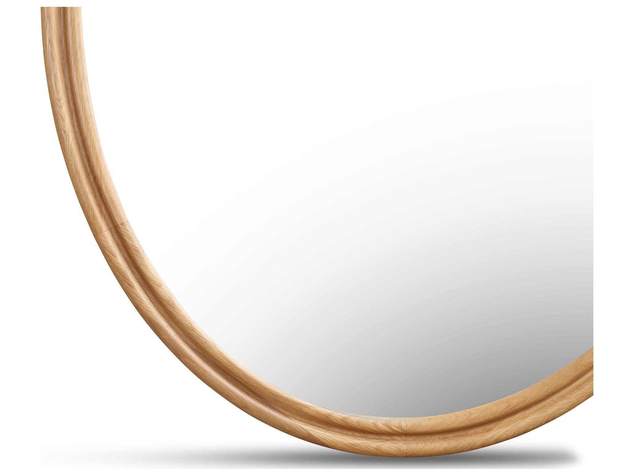 Moe's Home Alcott Natural Oak Oval Wall Mirror