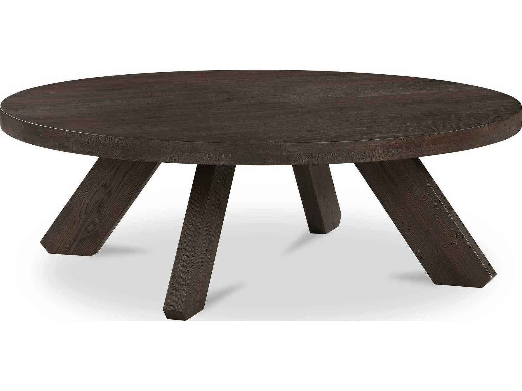 Moe's Home Alden Round Wood Brown Coffee Table