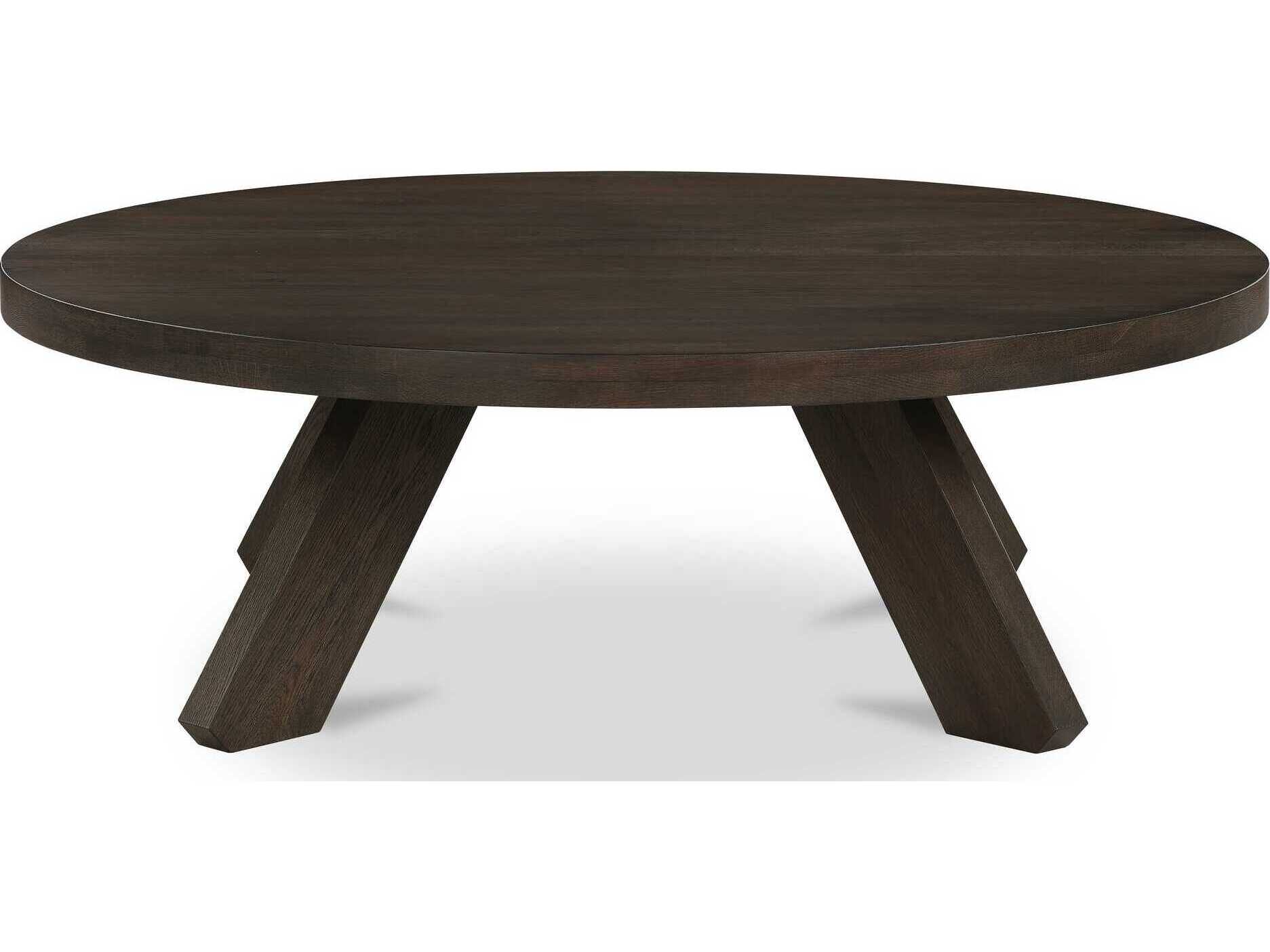 Moe's Home Alden Round Wood Brown Coffee Table