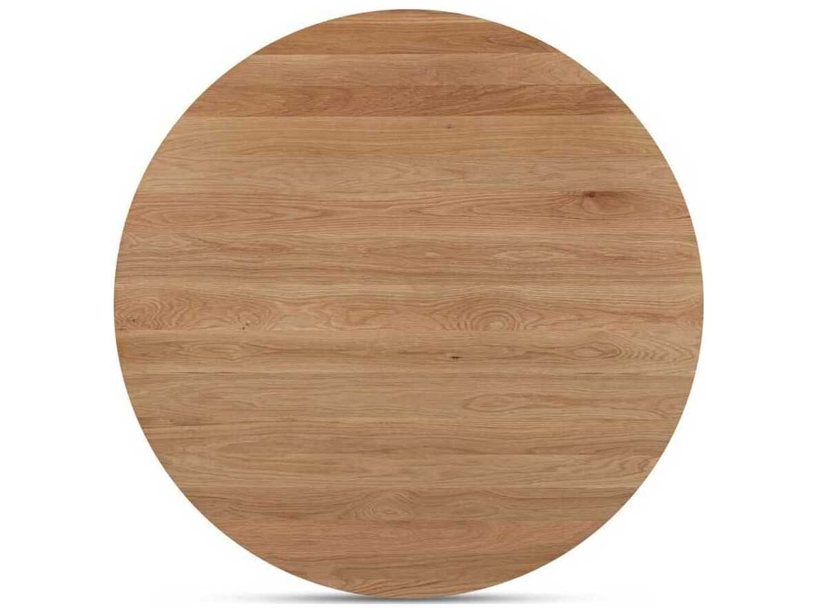 Moe's Home Alden Round Wood Natural Oak Coffee Table