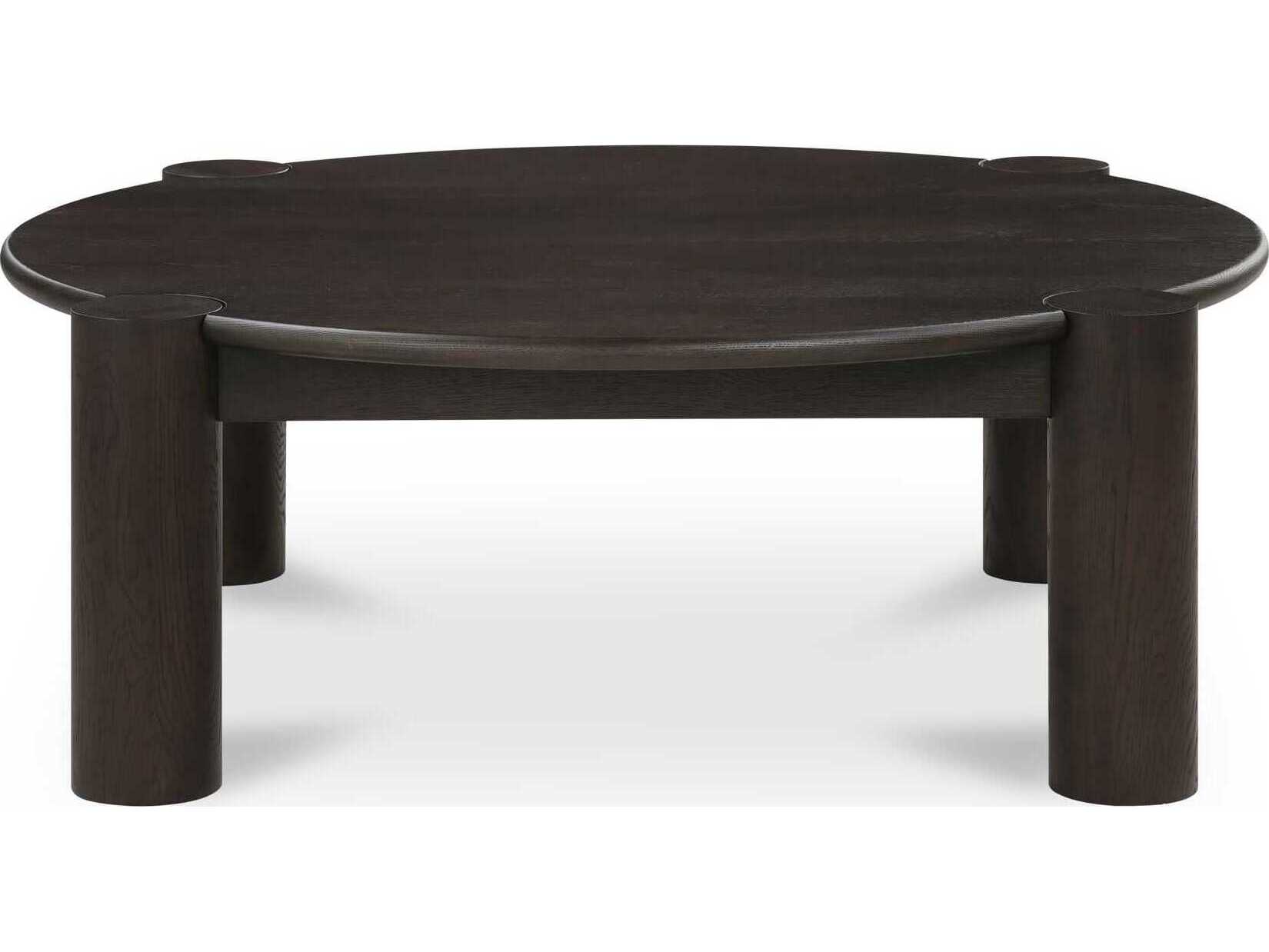 Moe's Home Jack Round Wood Brown Coffee Table