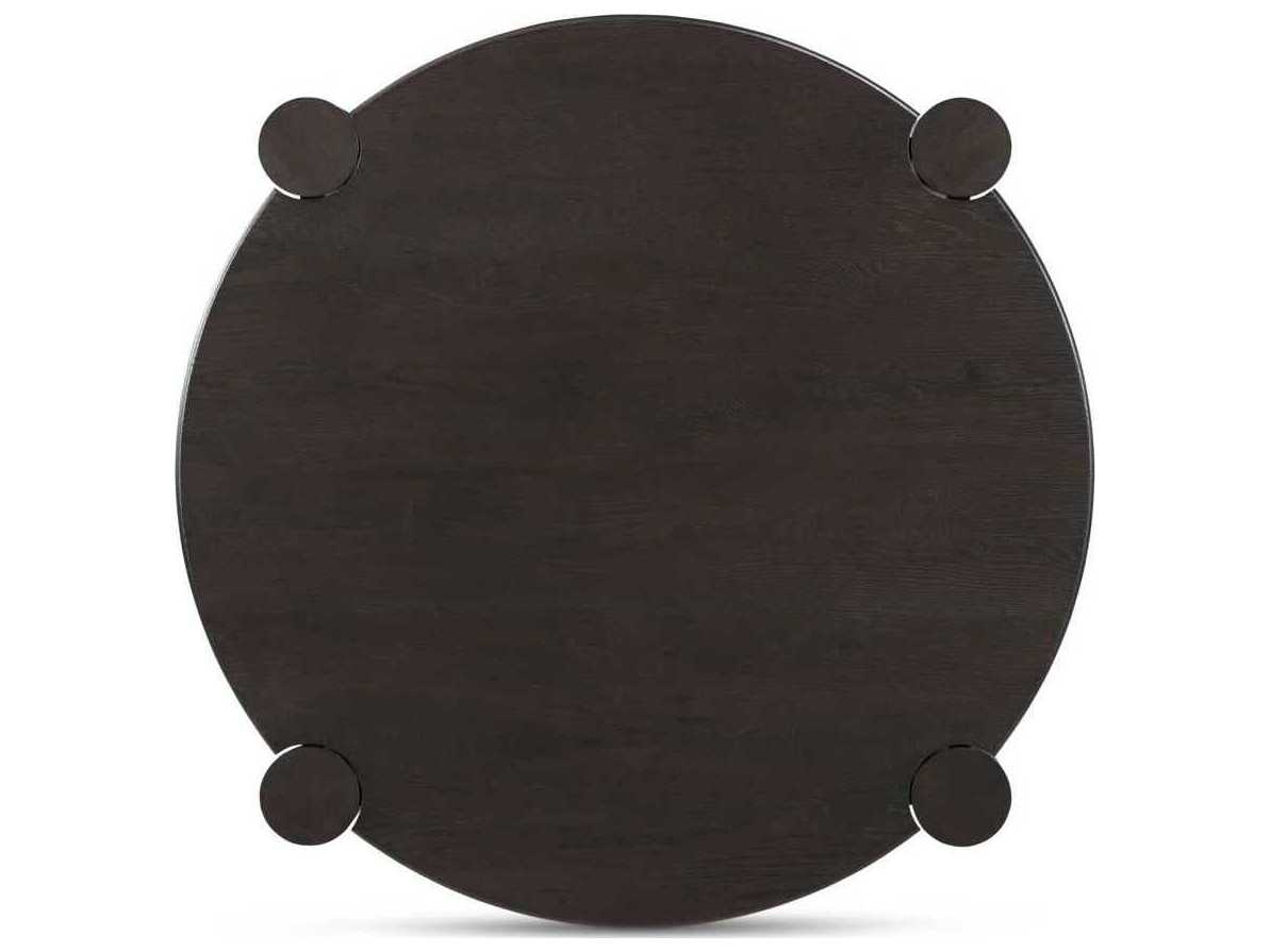 Moe's Home Jack Round Wood Brown Coffee Table