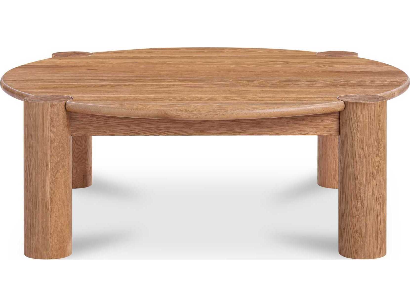 Moe's Home Jack Round Wood Natural Coffee Table