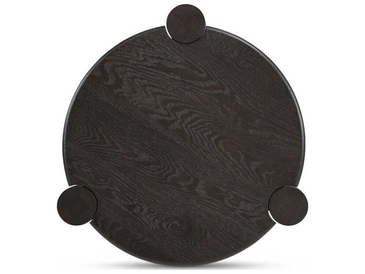 Moe's Home Jack Round Wood Brown End Table