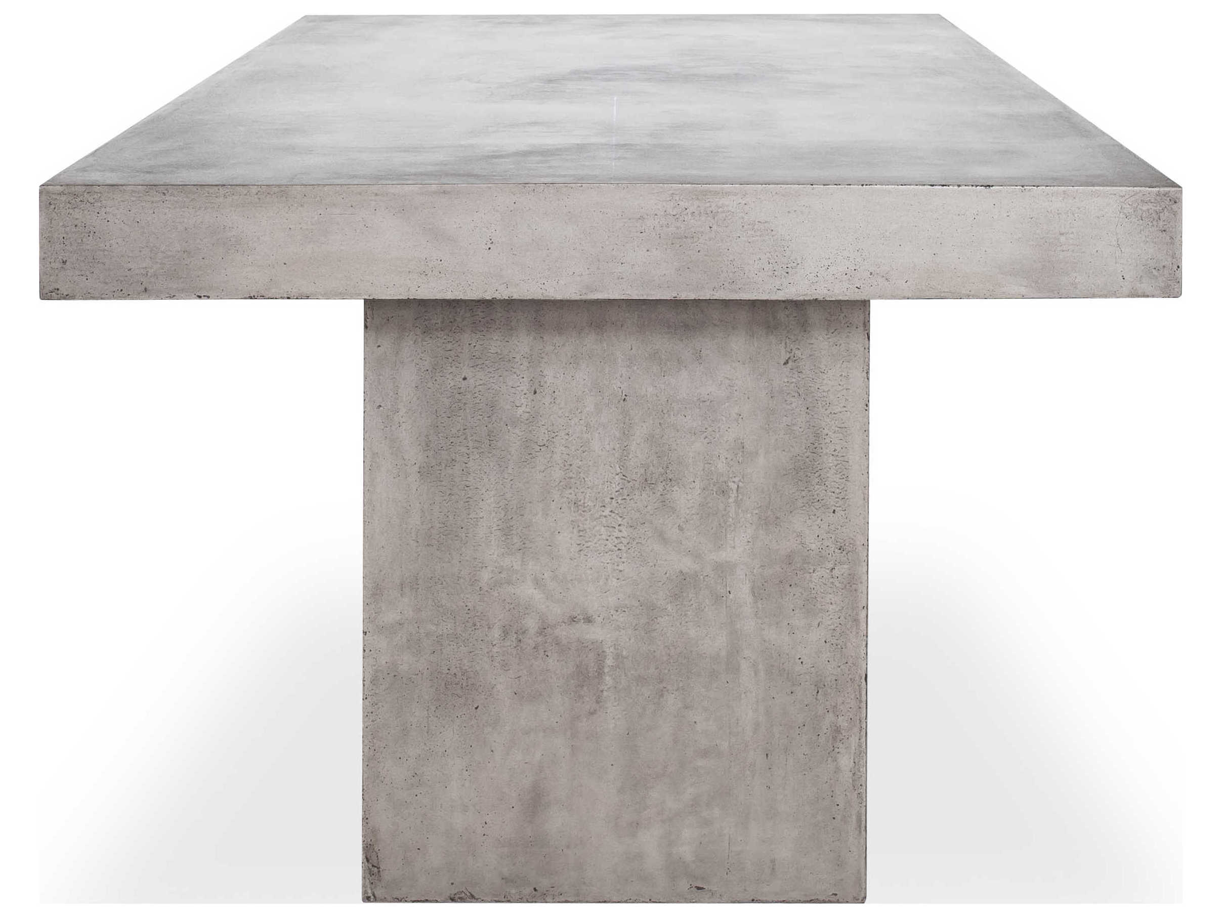 Moe's Home Antonius Rectangular Concrete Dark Grey Dining Table