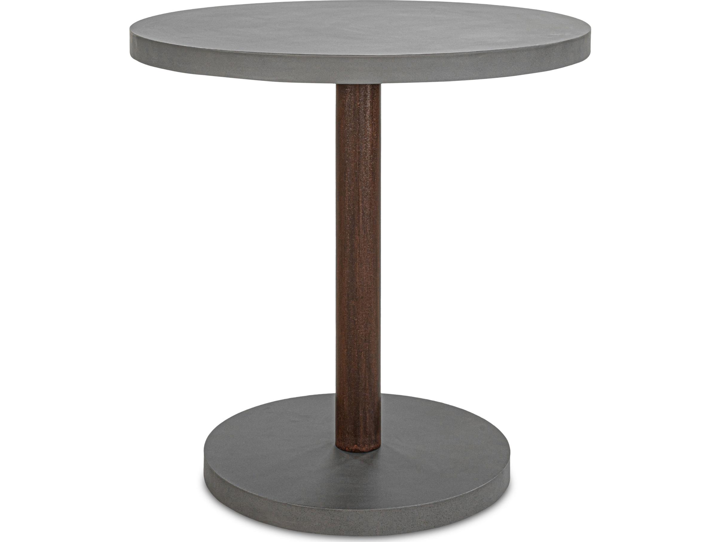 Moe's Home Hagan Round Dark Grey Dining Table