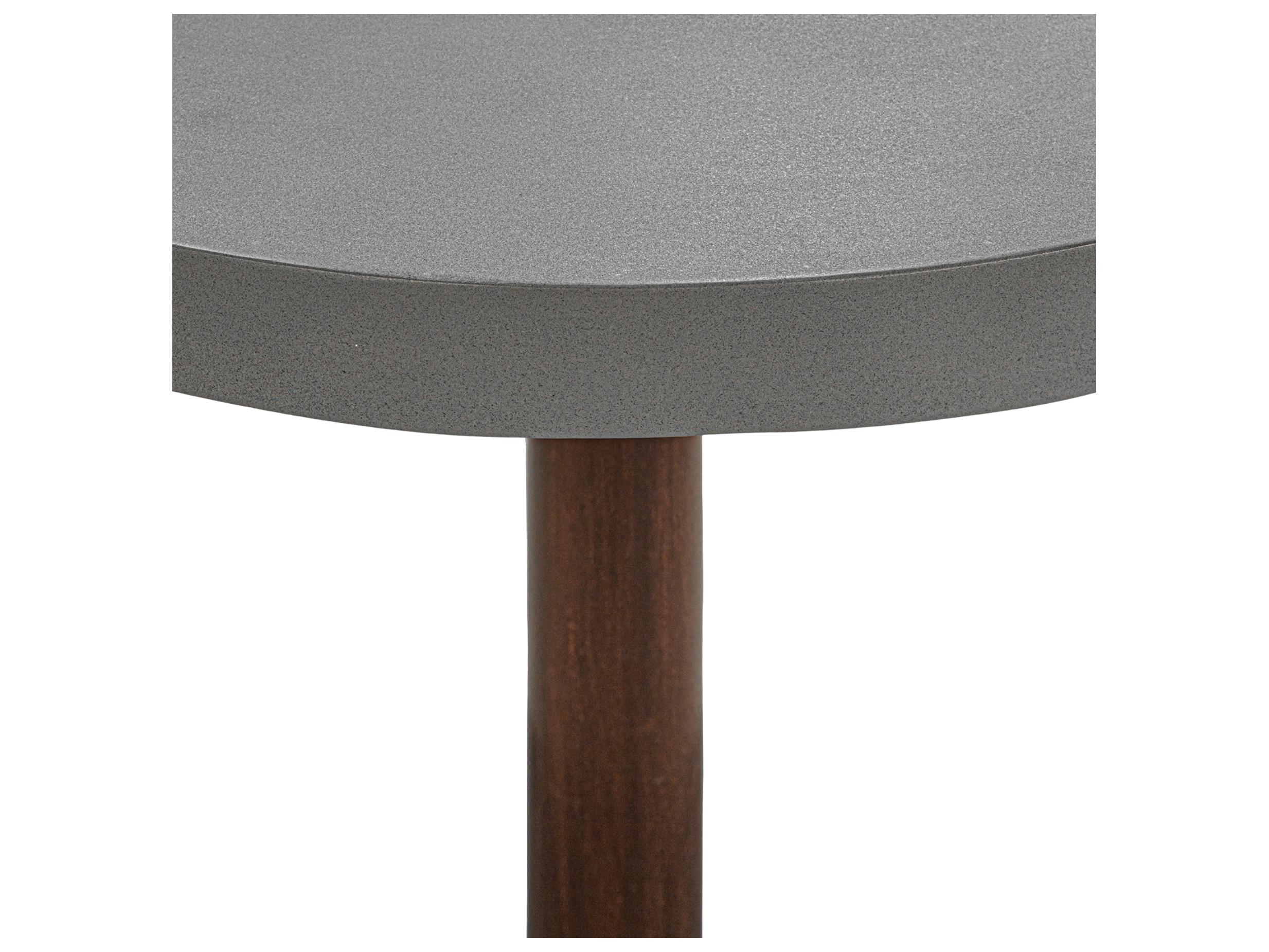 Moe's Home Hagan Round Dark Grey Dining Table