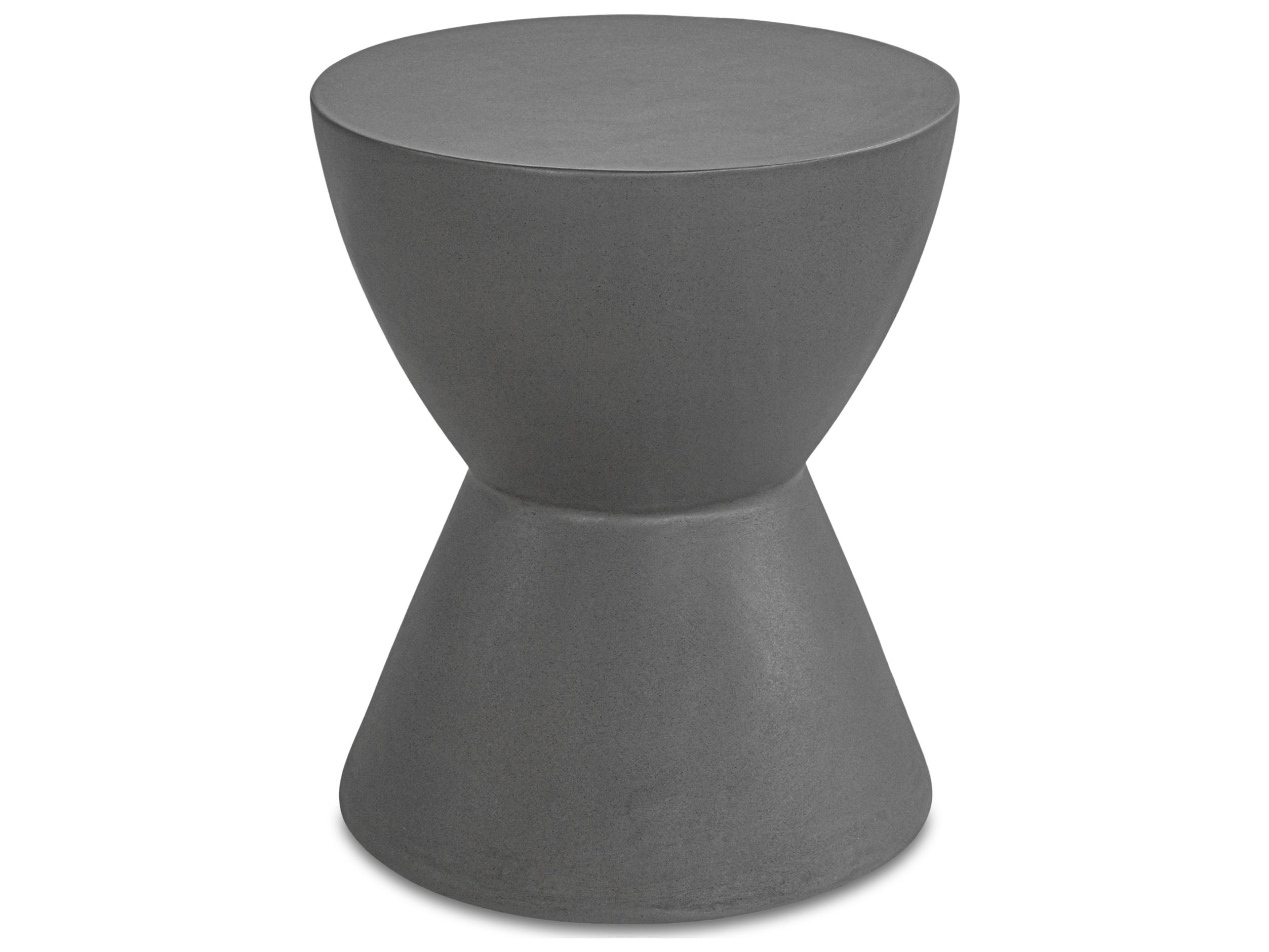 Moe's Home Hourglass Dark Grey Accent Stool