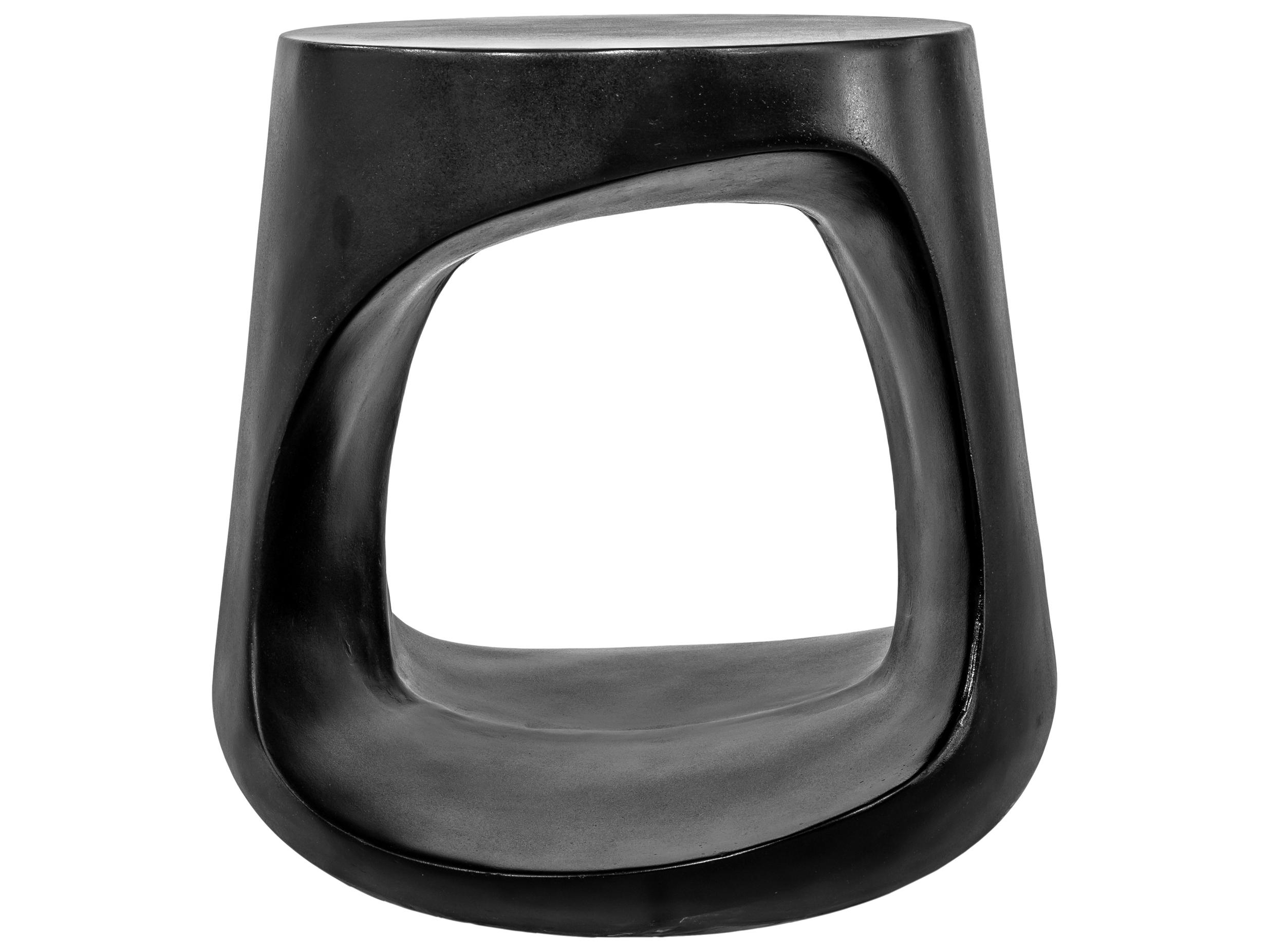 Moe's Home Rothko Black Accent Stool