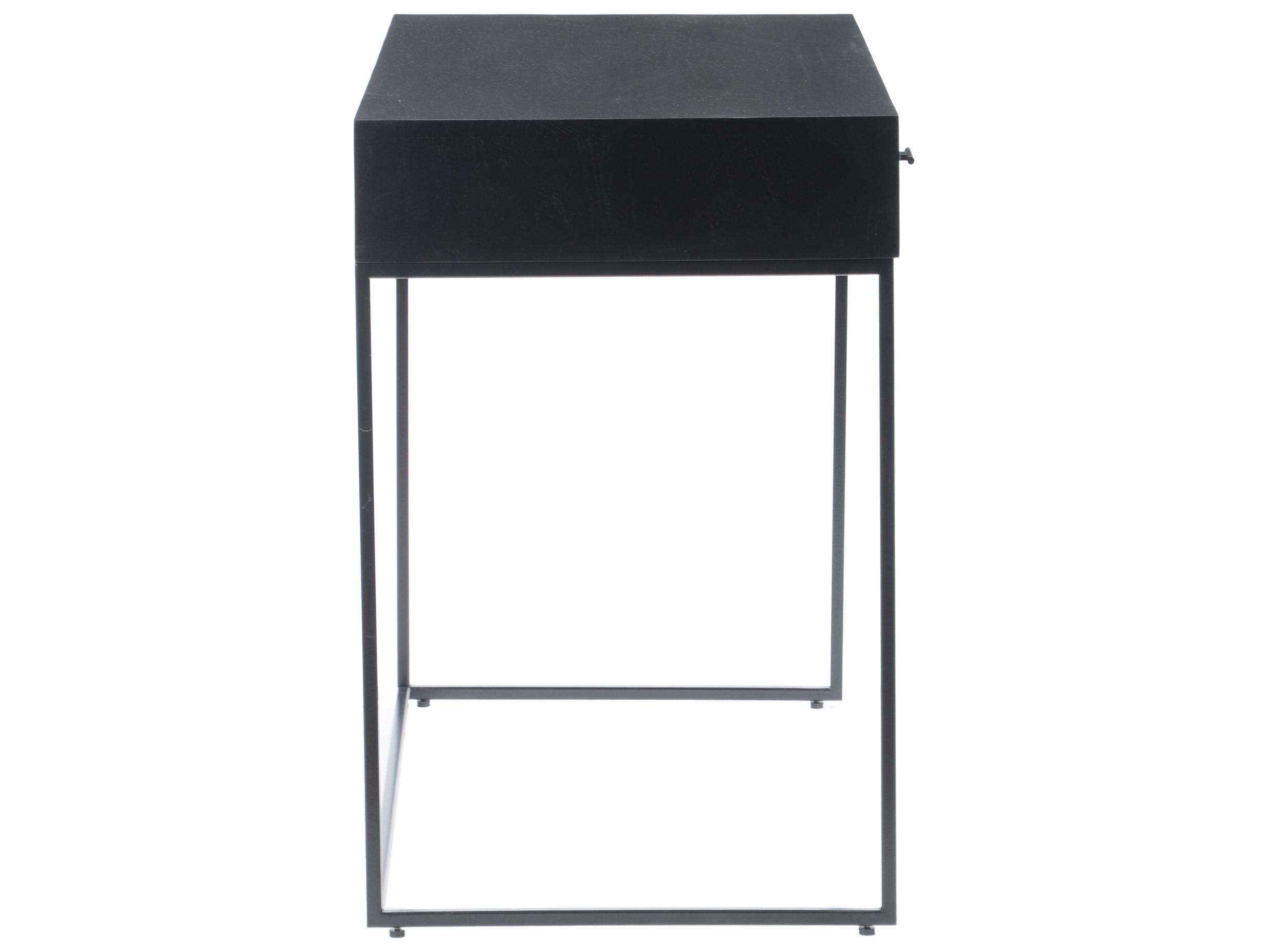 Moe's Home Black Acacia Wood Secretary Desk