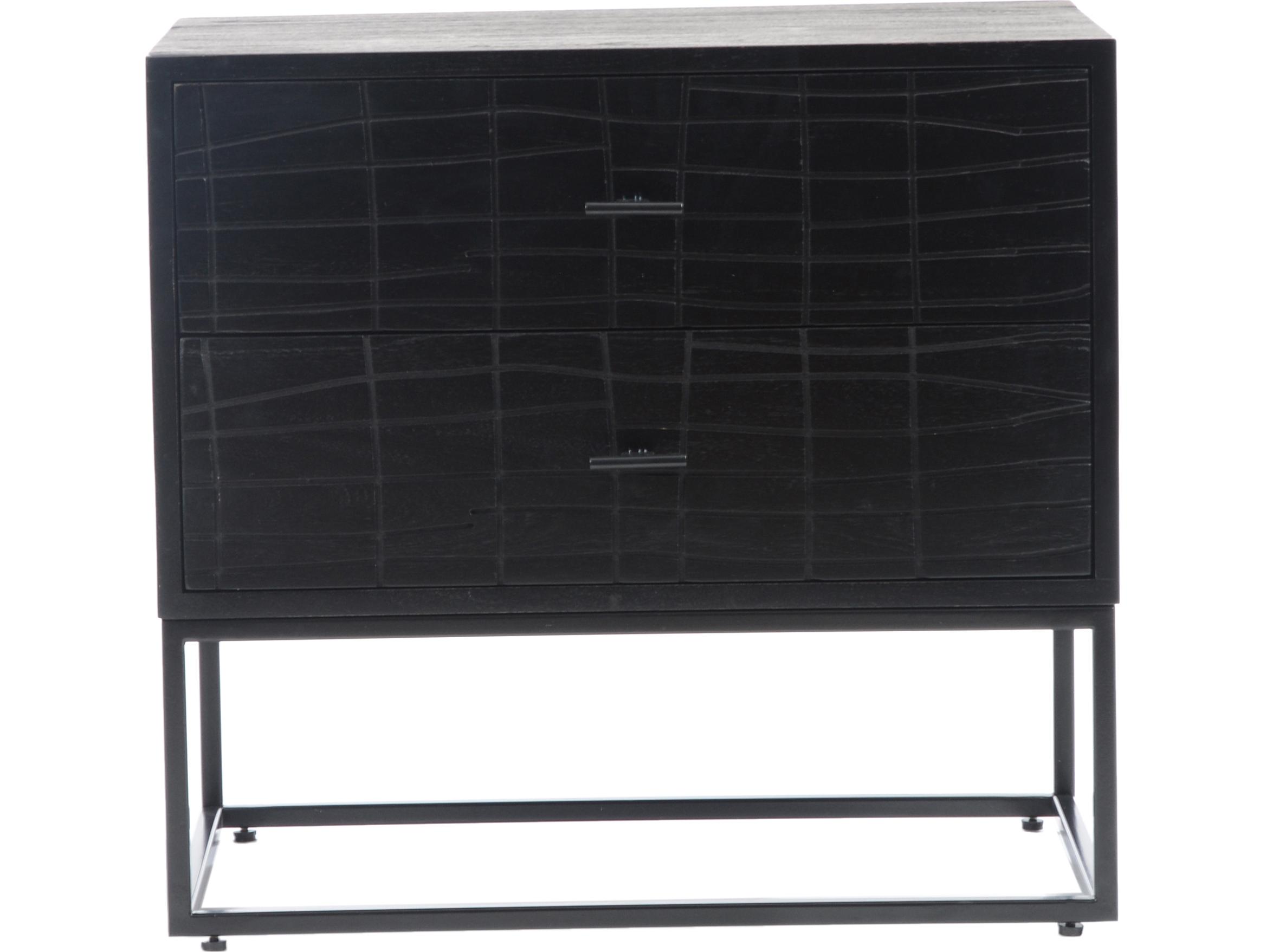 Moe's Home 2-Drawers Acacia Wood Nightstand