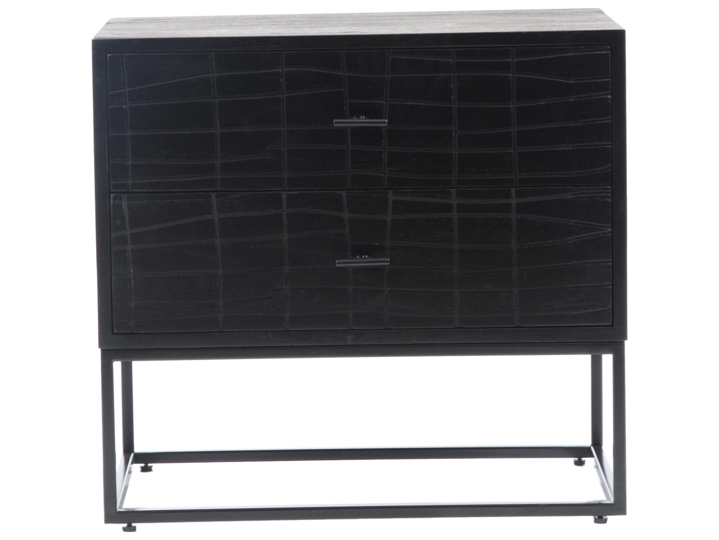 Moe's Home 2-Drawers Acacia Wood Nightstand