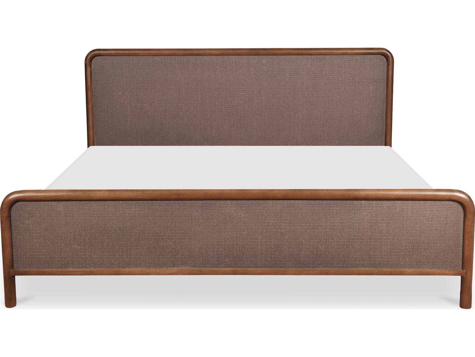 Moe's Home Rye Queen Bed Warm Brown