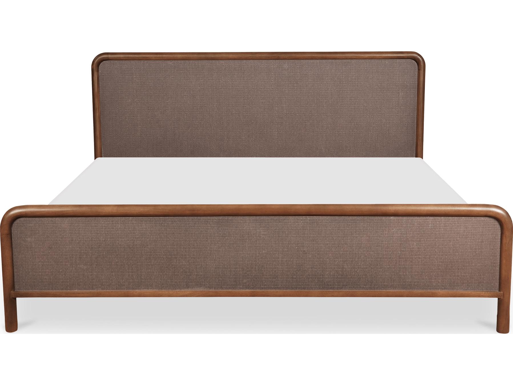 Moe's Home Rye King Bed Warm Brown
