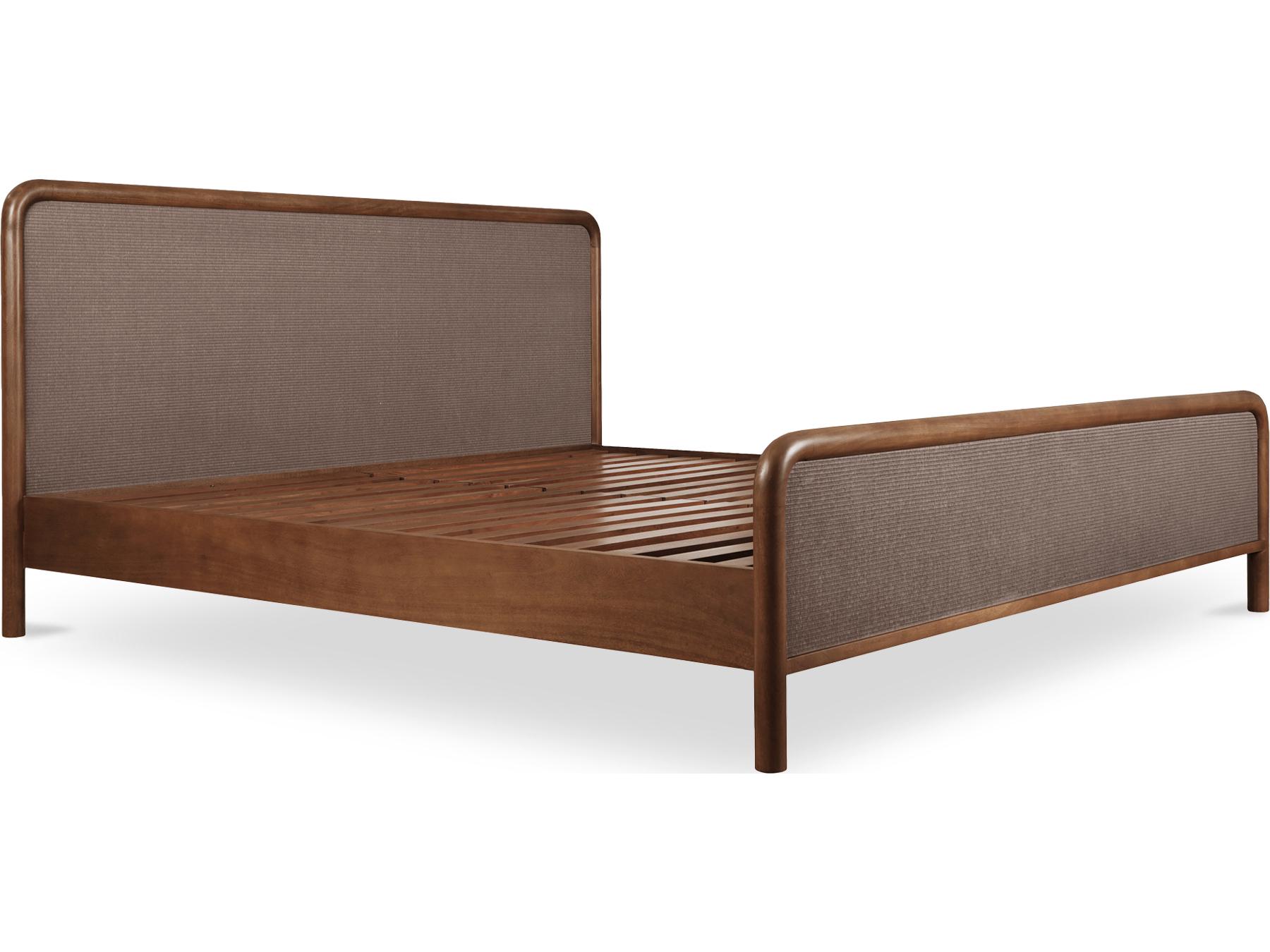 Moe's Home Rye King Bed Warm Brown